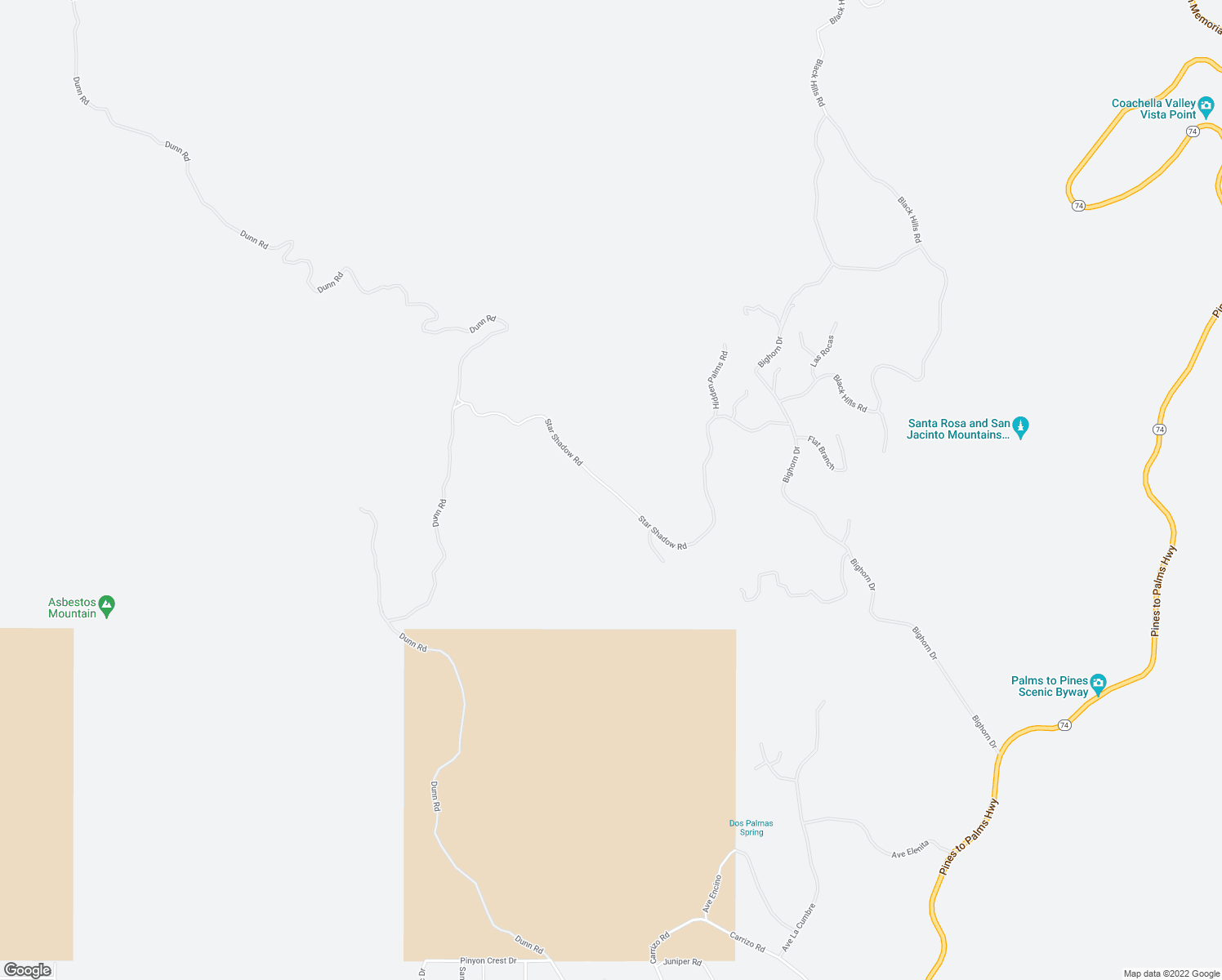 map of restaurants, bars, coffee shops, grocery stores, and more near Star Shadow Road in Riverside County