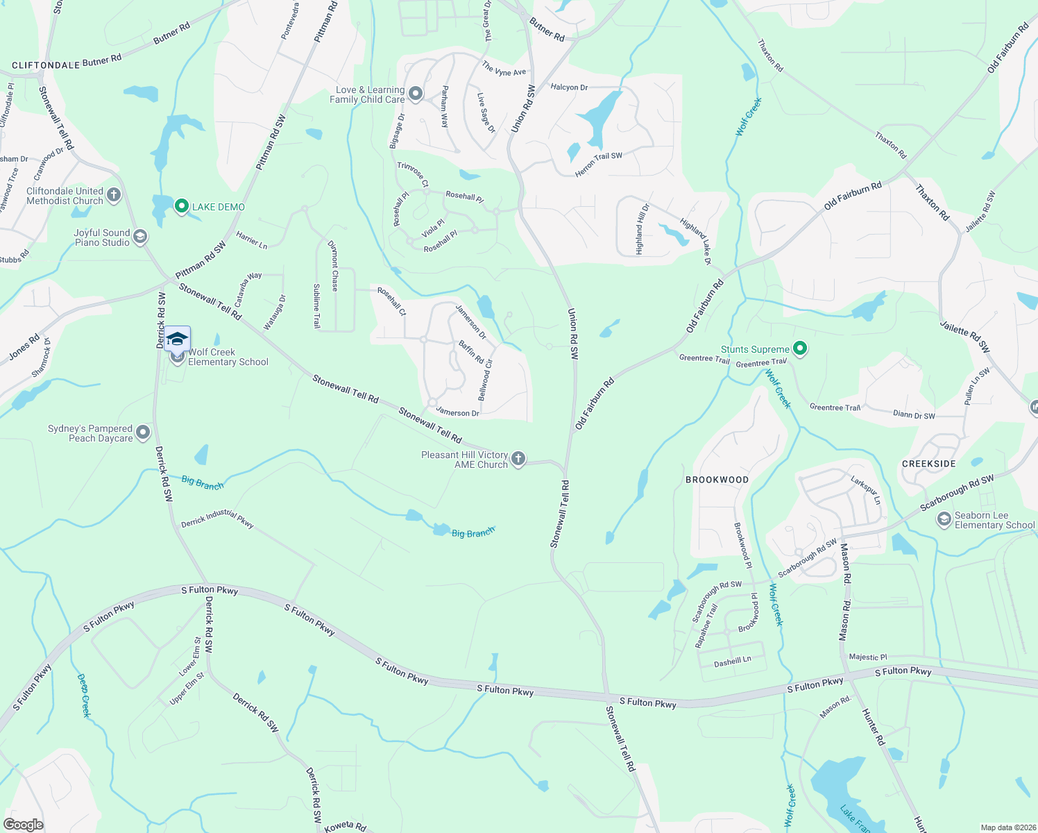 map of restaurants, bars, coffee shops, grocery stores, and more near 965 Brookmere Court in Atlanta