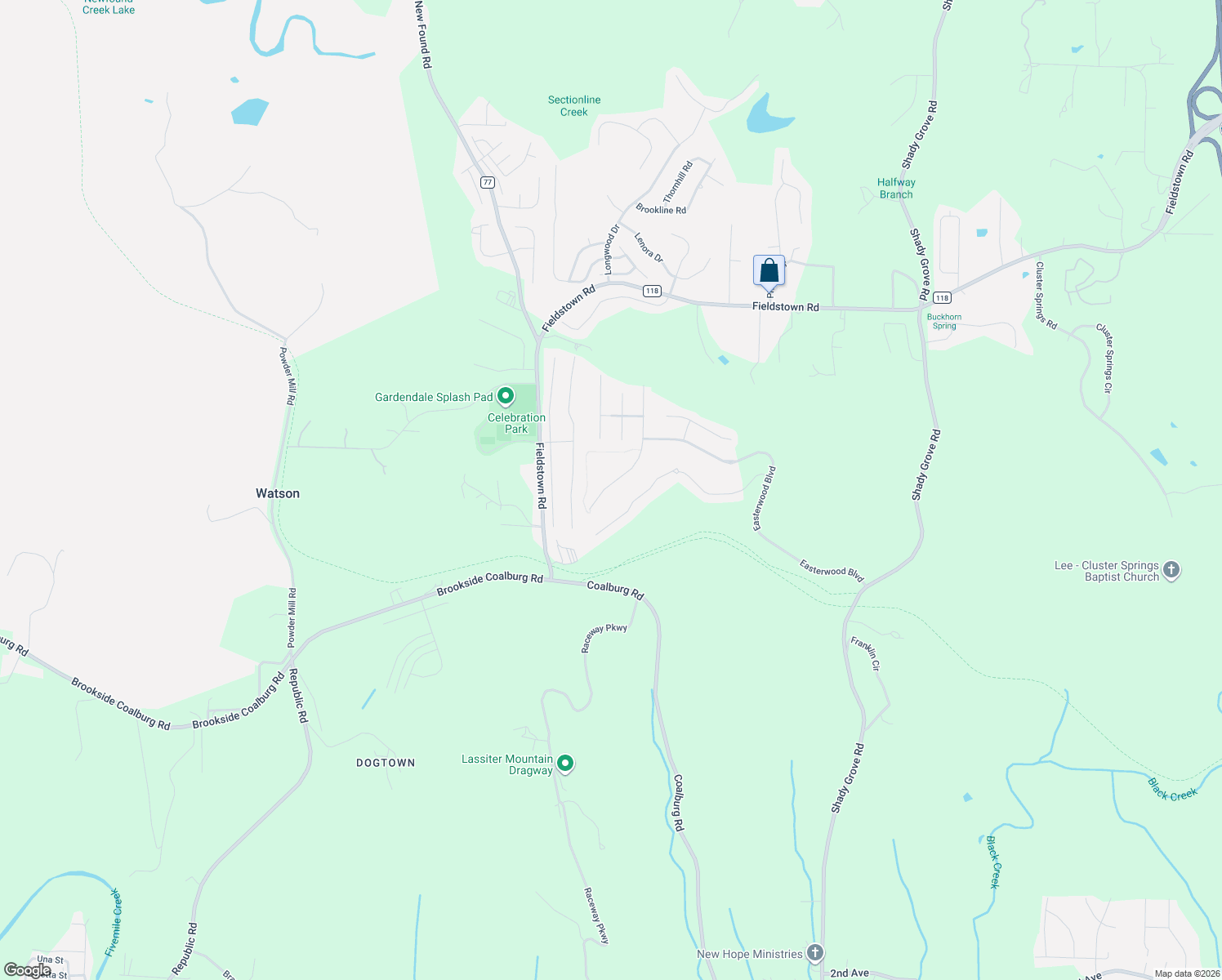 map of restaurants, bars, coffee shops, grocery stores, and more near 4218 Sierra Way in Gardendale