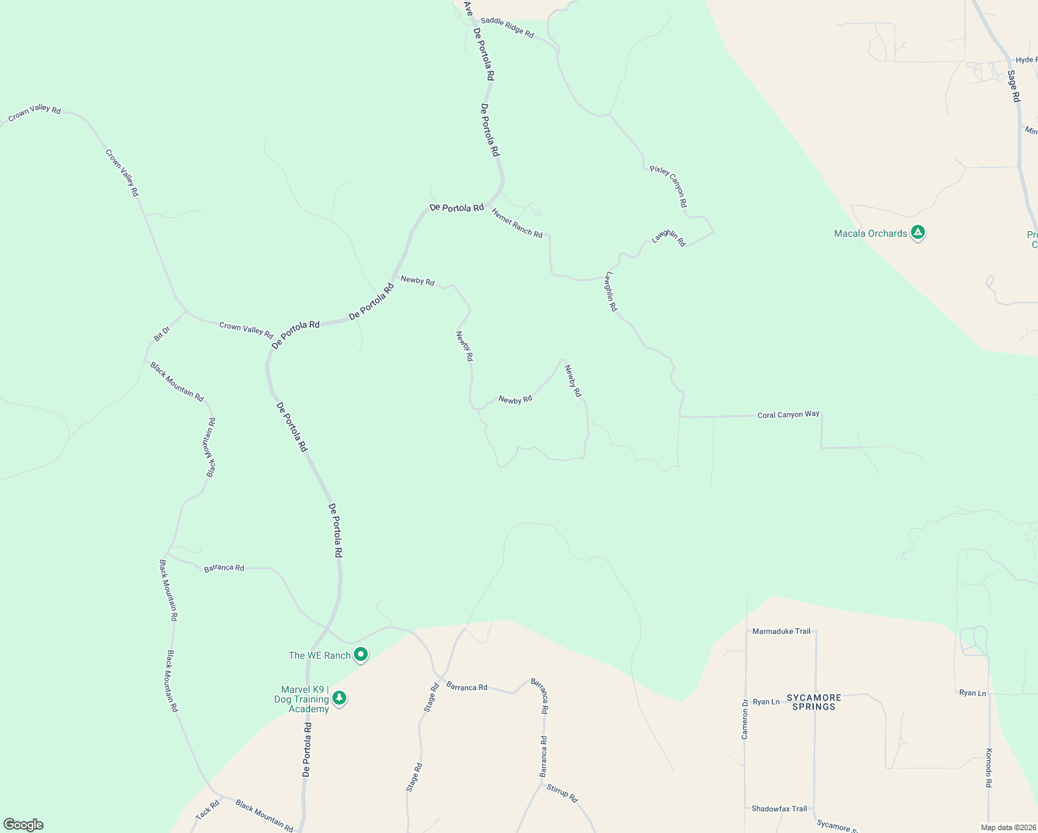 map of restaurants, bars, coffee shops, grocery stores, and more near 33130 Newby Rd in Temecula