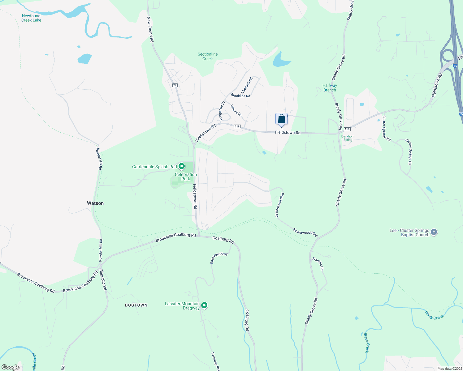 map of restaurants, bars, coffee shops, grocery stores, and more near 4268 Sierra Way in Gardendale