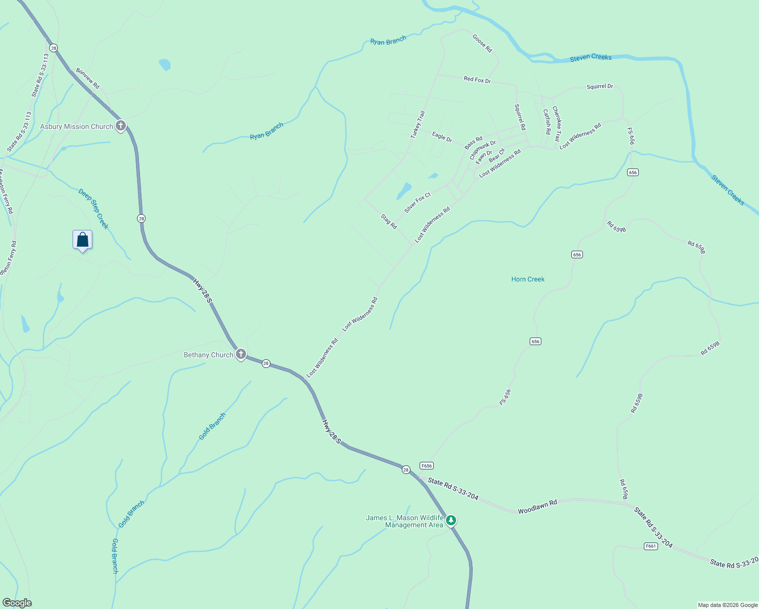 map of restaurants, bars, coffee shops, grocery stores, and more near 201-335 Lost Wilderness Road in Clarks Hill