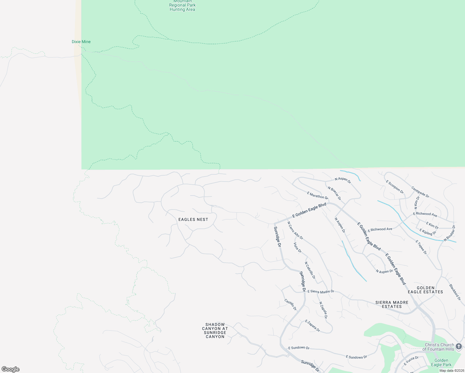 map of restaurants, bars, coffee shops, grocery stores, and more near 14527 East Prairie Dog Trail in Fountain Hills