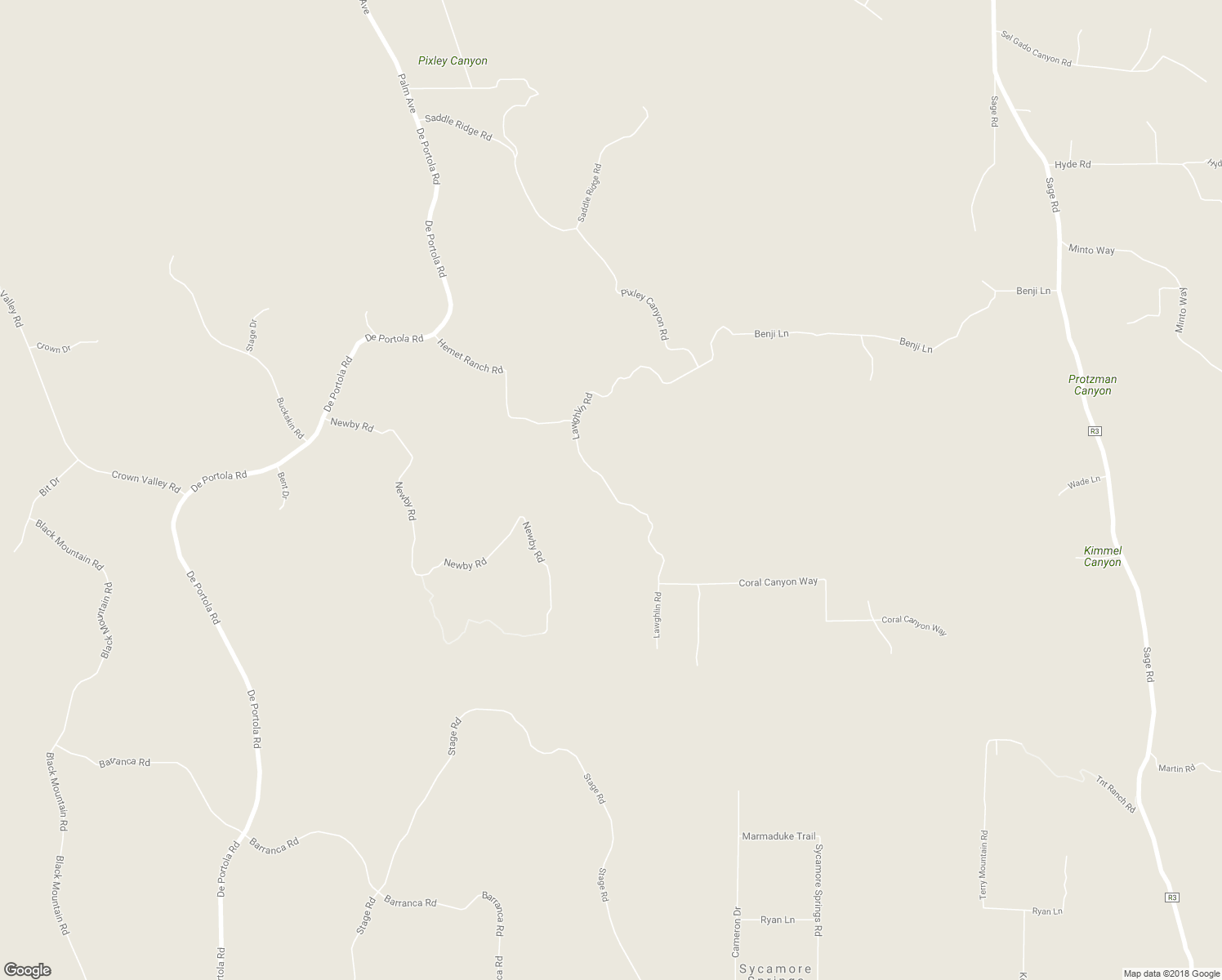 map of restaurants, bars, coffee shops, grocery stores, and more near Lawghlin Road in Hemet