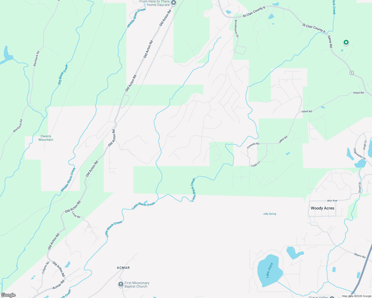 map of restaurants, bars, coffee shops, grocery stores, and more near 200 Madison Lane in Odenville