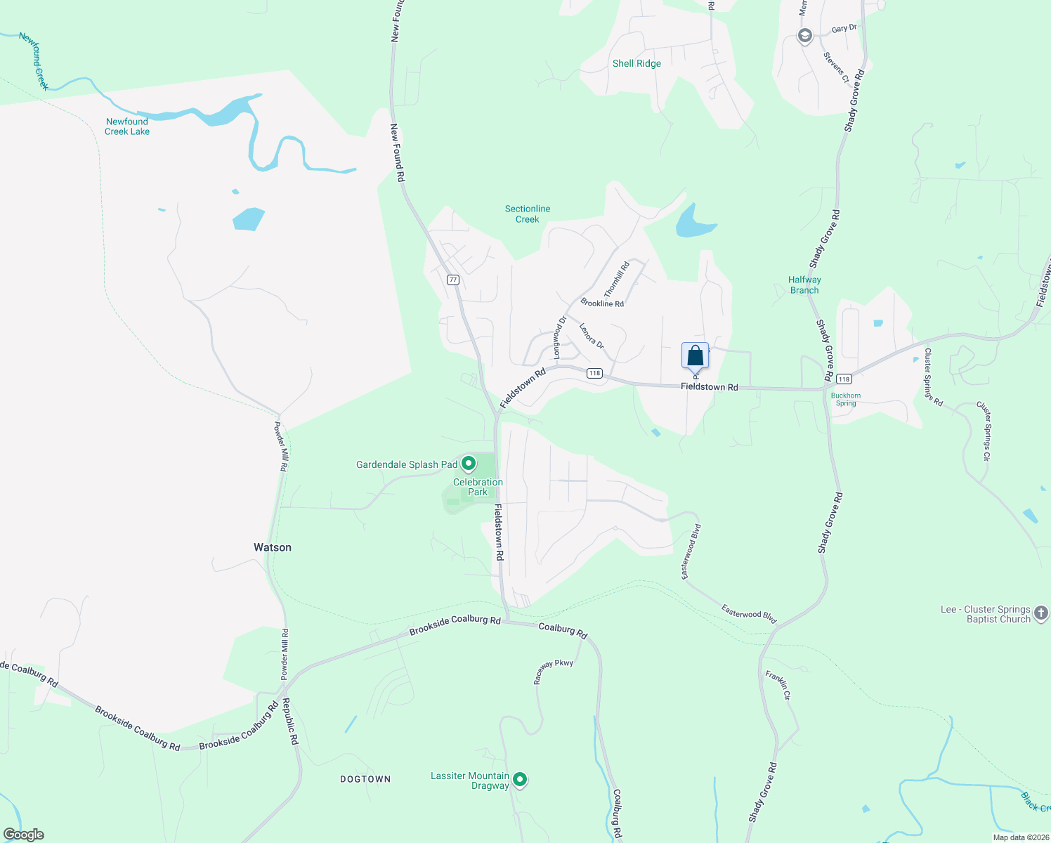 map of restaurants, bars, coffee shops, grocery stores, and more near 4338 Hathaway Lane in Mount Olive