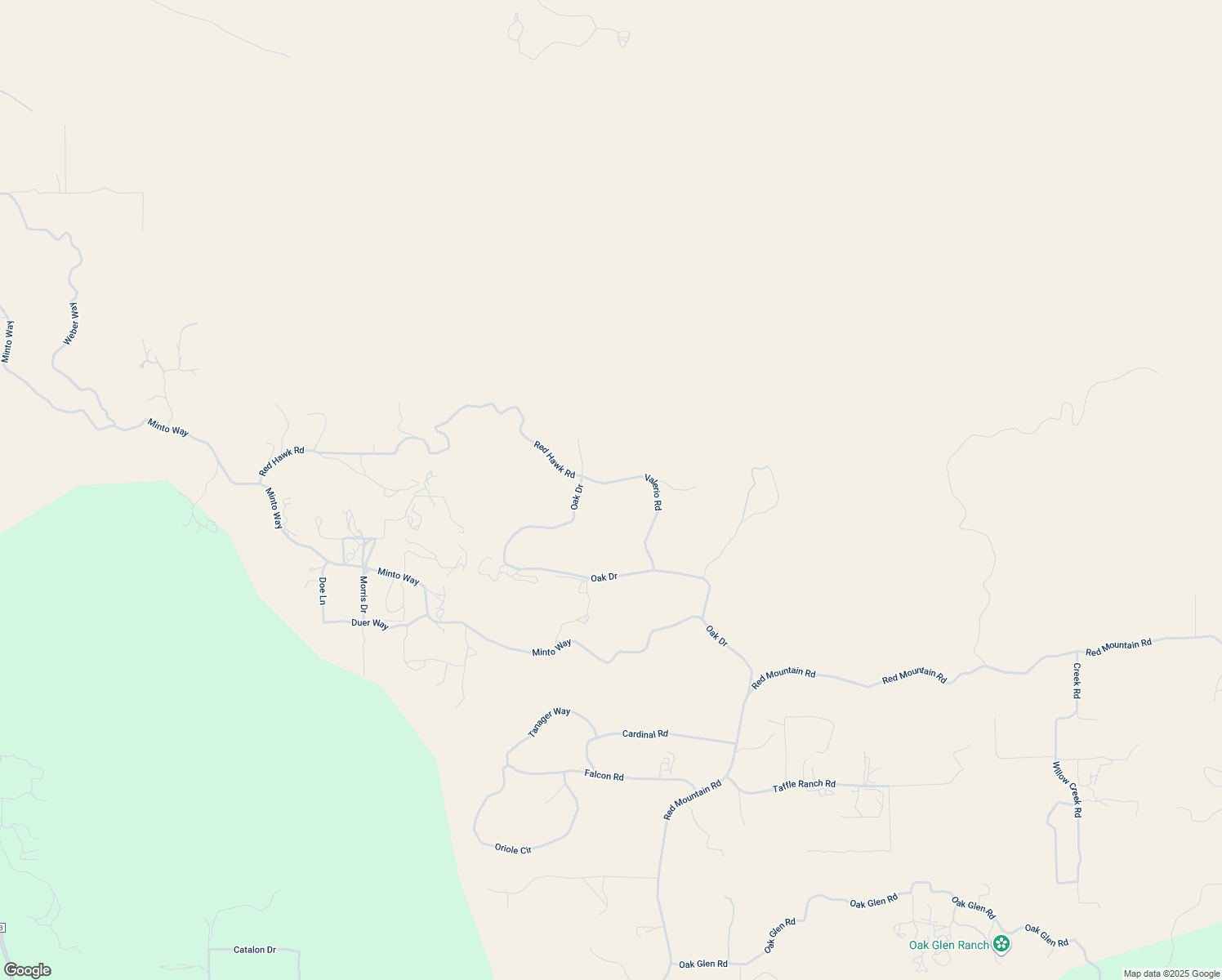 map of restaurants, bars, coffee shops, grocery stores, and more near 33425 Valerio Road in Hemet