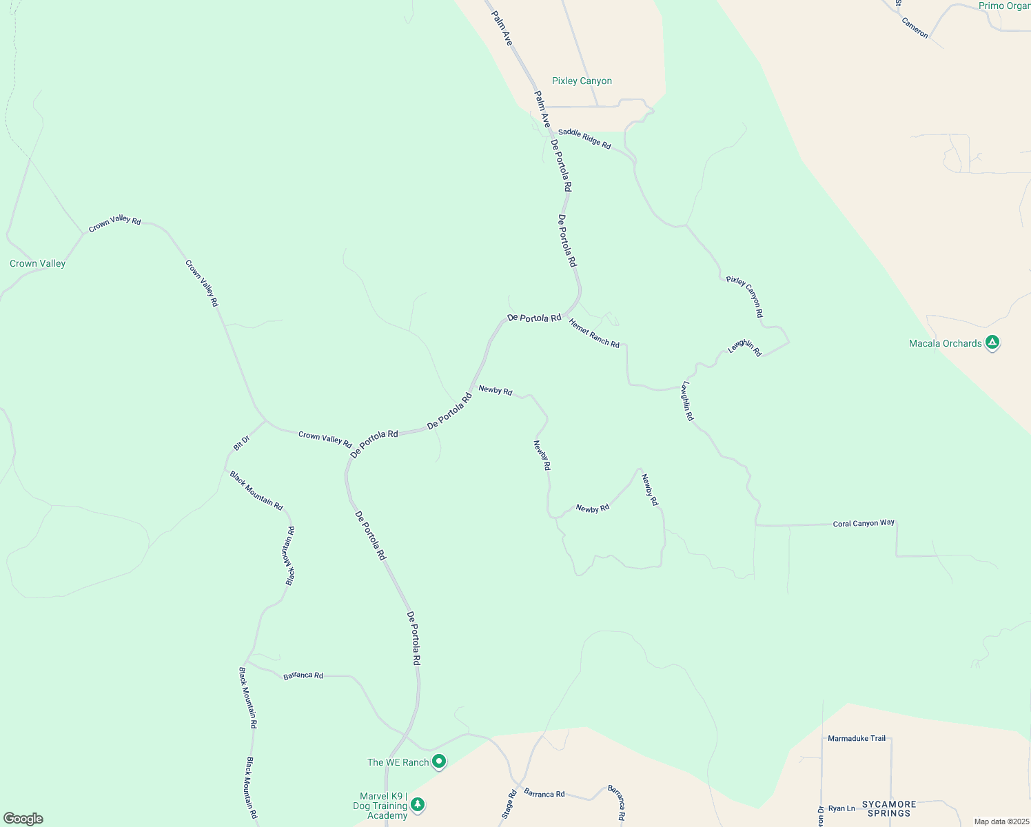 map of restaurants, bars, coffee shops, grocery stores, and more near 33095 Newby Road in Temecula