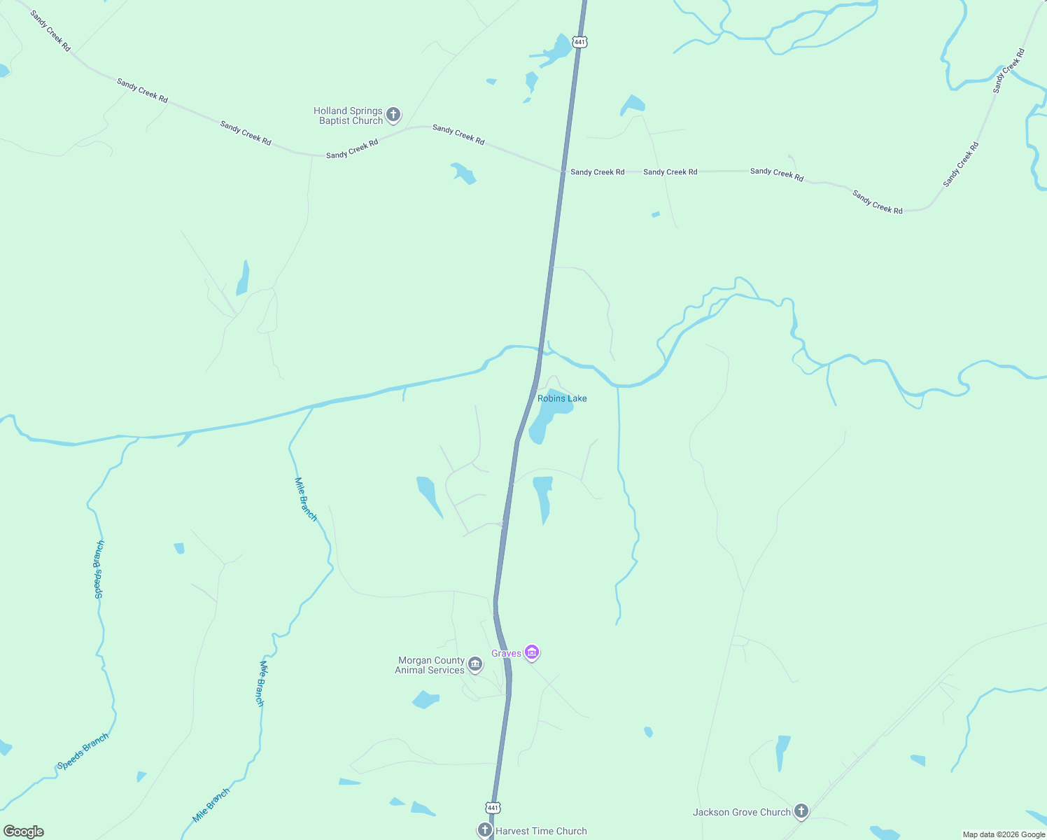 map of restaurants, bars, coffee shops, grocery stores, and more near 2630 Athens Highway in Madison
