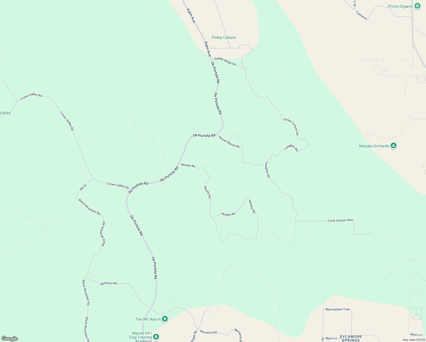 map of restaurants, bars, coffee shops, grocery stores, and more near 33120 Newby Road in Temecula