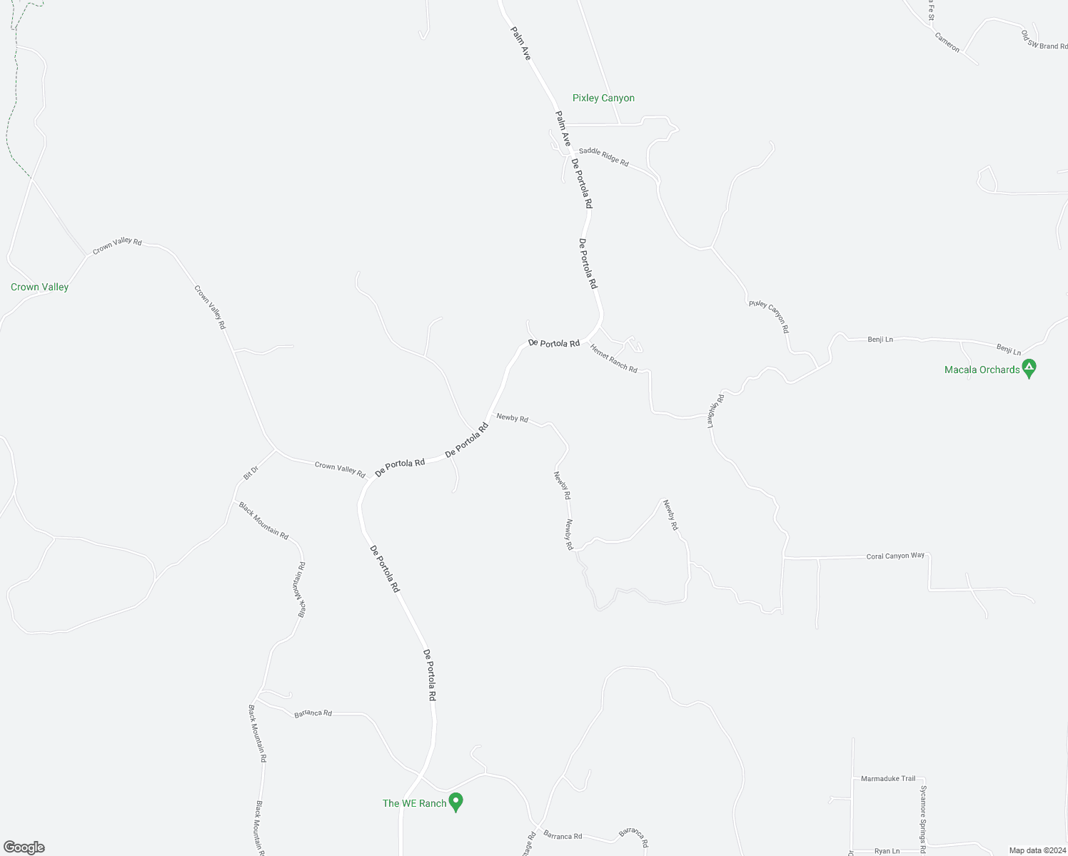 map of restaurants, bars, coffee shops, grocery stores, and more near 33095 Newby Road in Temecula