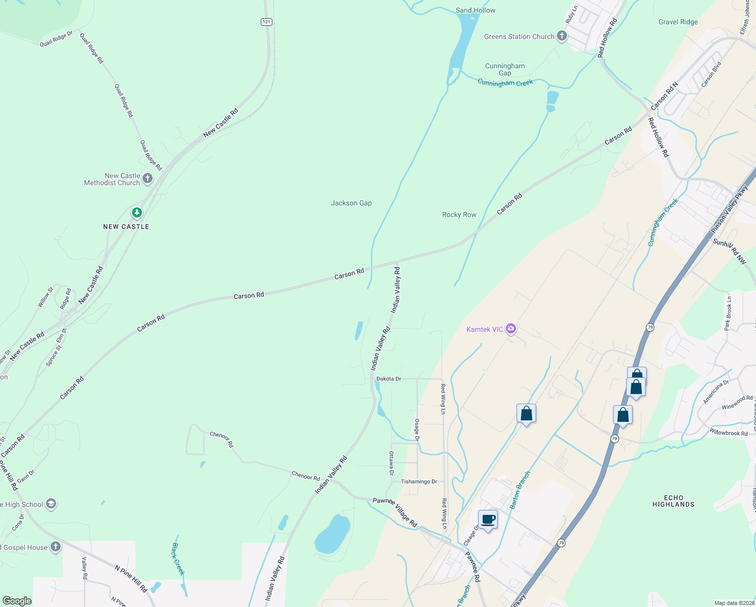 map of restaurants, bars, coffee shops, grocery stores, and more near 4610 Shepherd Lane in Birmingham
