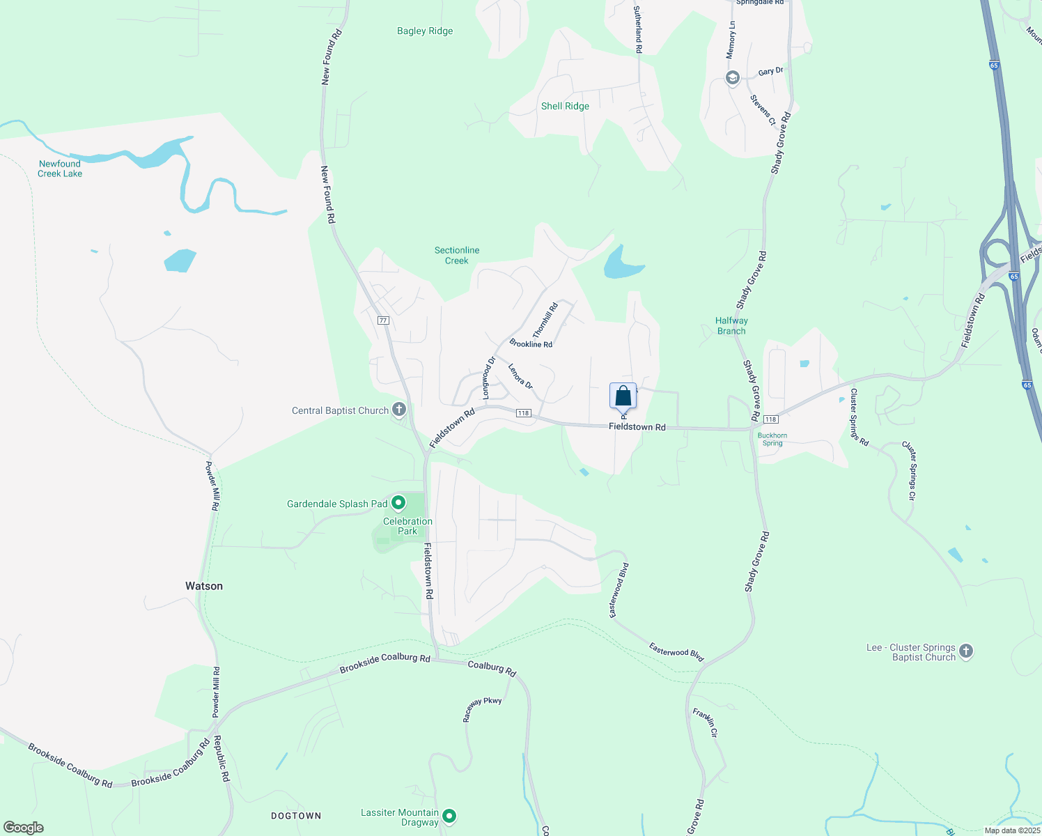 map of restaurants, bars, coffee shops, grocery stores, and more near 4404 Ridgeland Drive in Gardendale