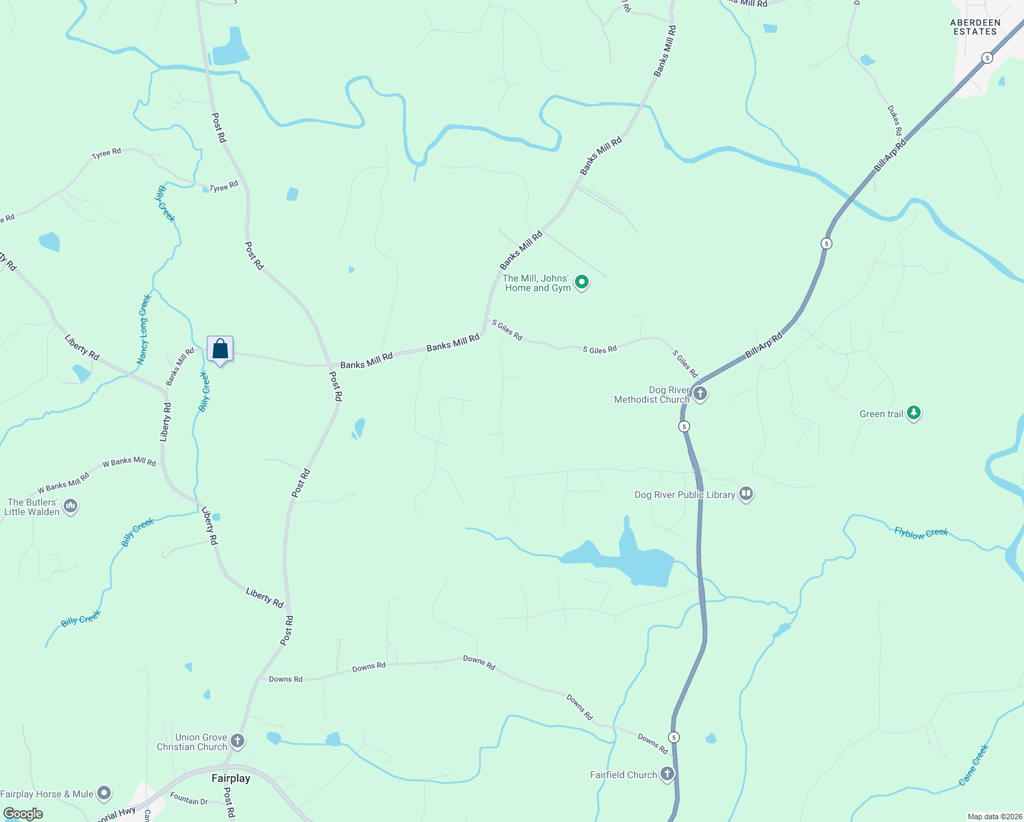 map of restaurants, bars, coffee shops, grocery stores, and more near 5930 Azalea Ridge Drive in Douglasville