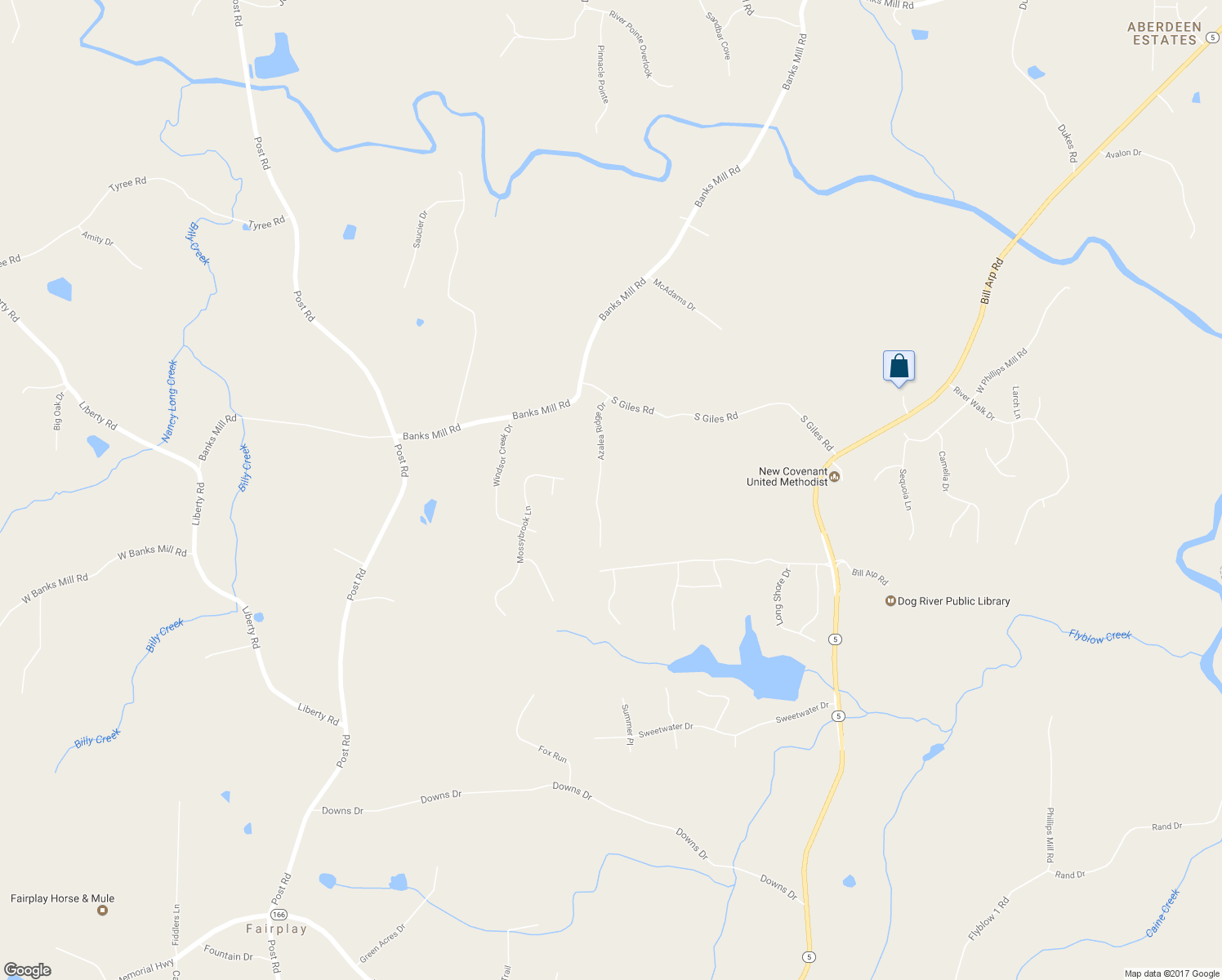 map of restaurants, bars, coffee shops, grocery stores, and more near 5930 Azalea Ridge Drive in Douglasville