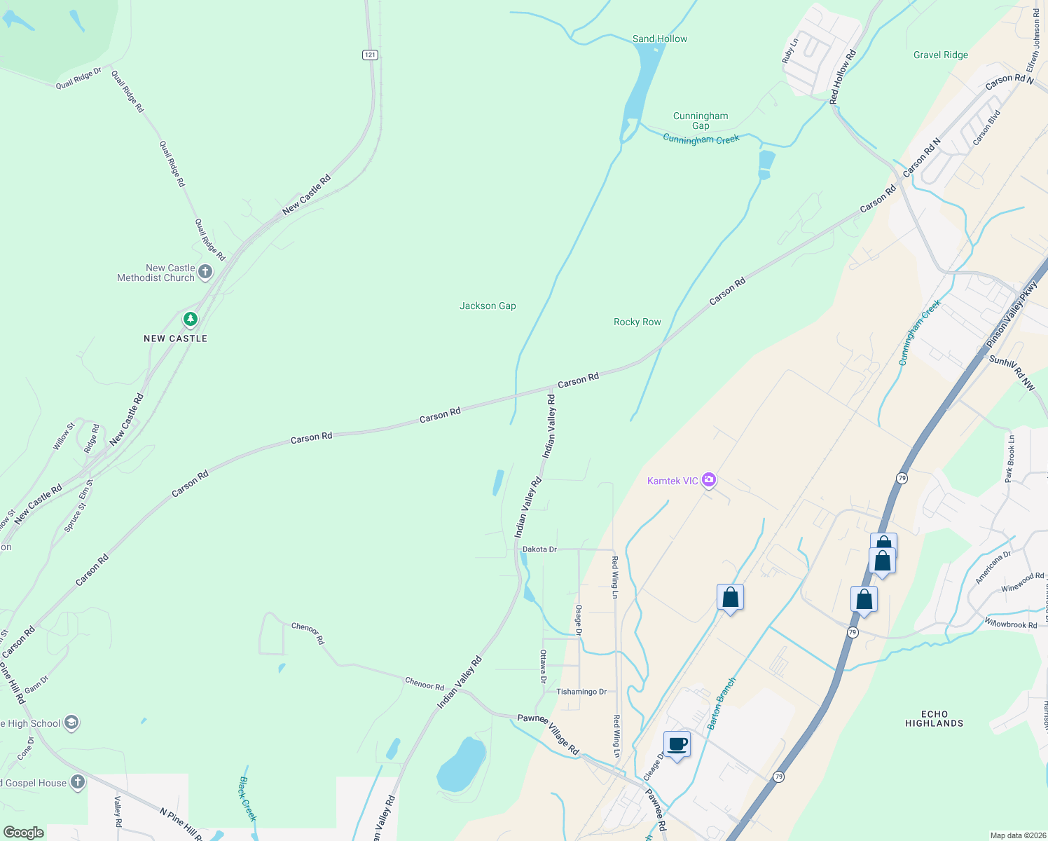 map of restaurants, bars, coffee shops, grocery stores, and more near 4610 Shepherd Lane in Birmingham