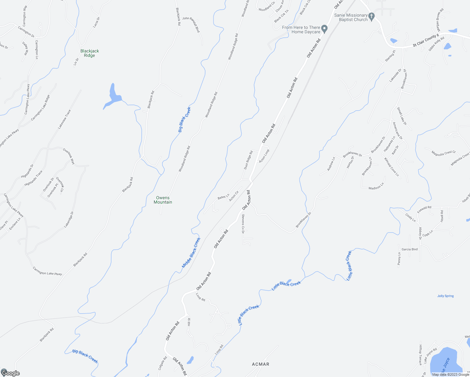 map of restaurants, bars, coffee shops, grocery stores, and more near 131 Bates Lane in Moody