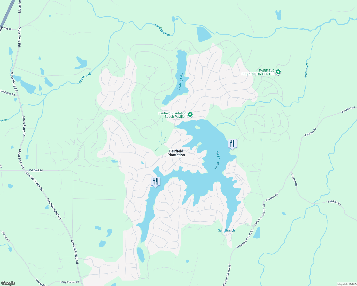 map of restaurants, bars, coffee shops, grocery stores, and more near 7072 Monticello Dr in Villa Rica