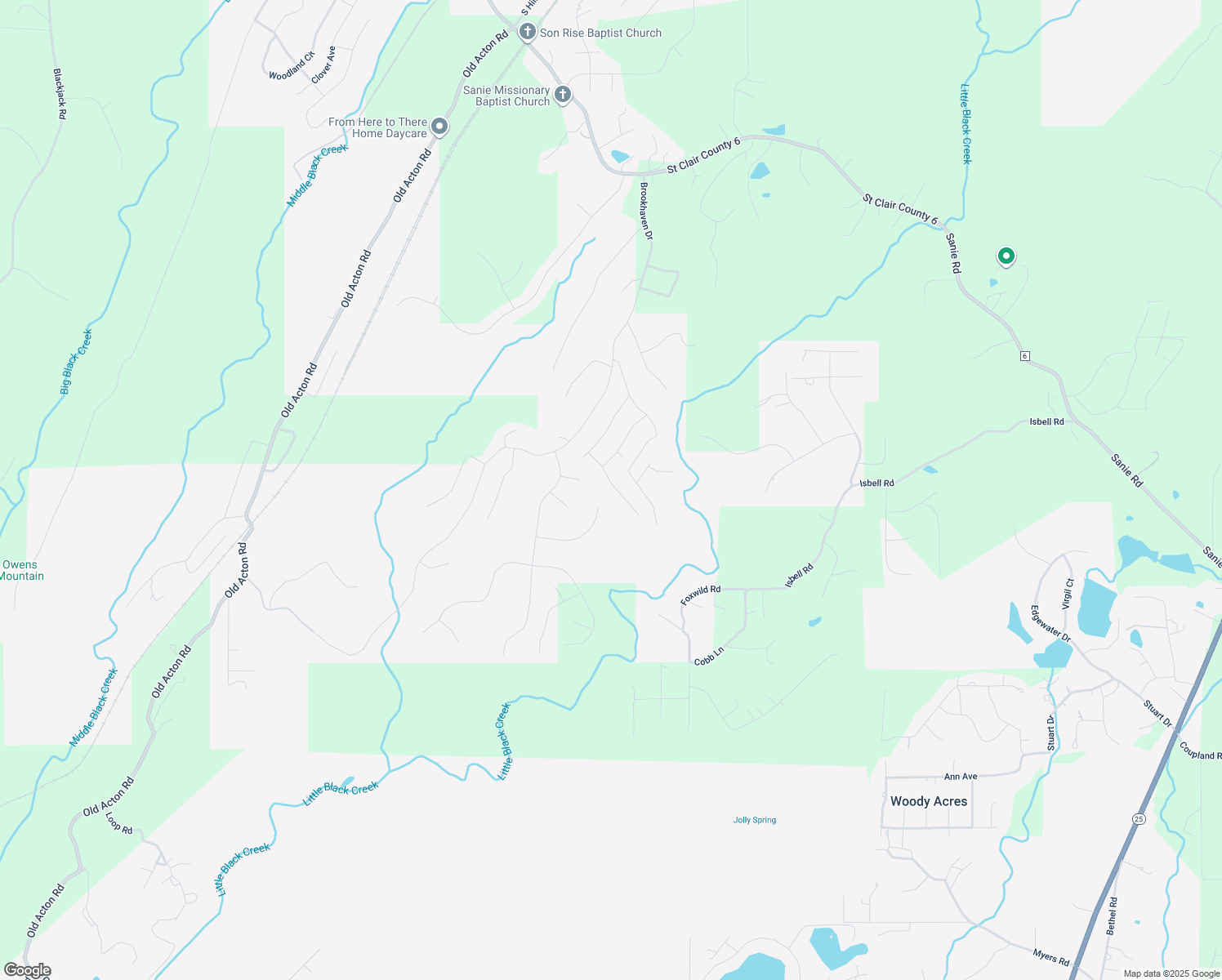 map of restaurants, bars, coffee shops, grocery stores, and more near 576 Kincaid Cove Lane in Odenville