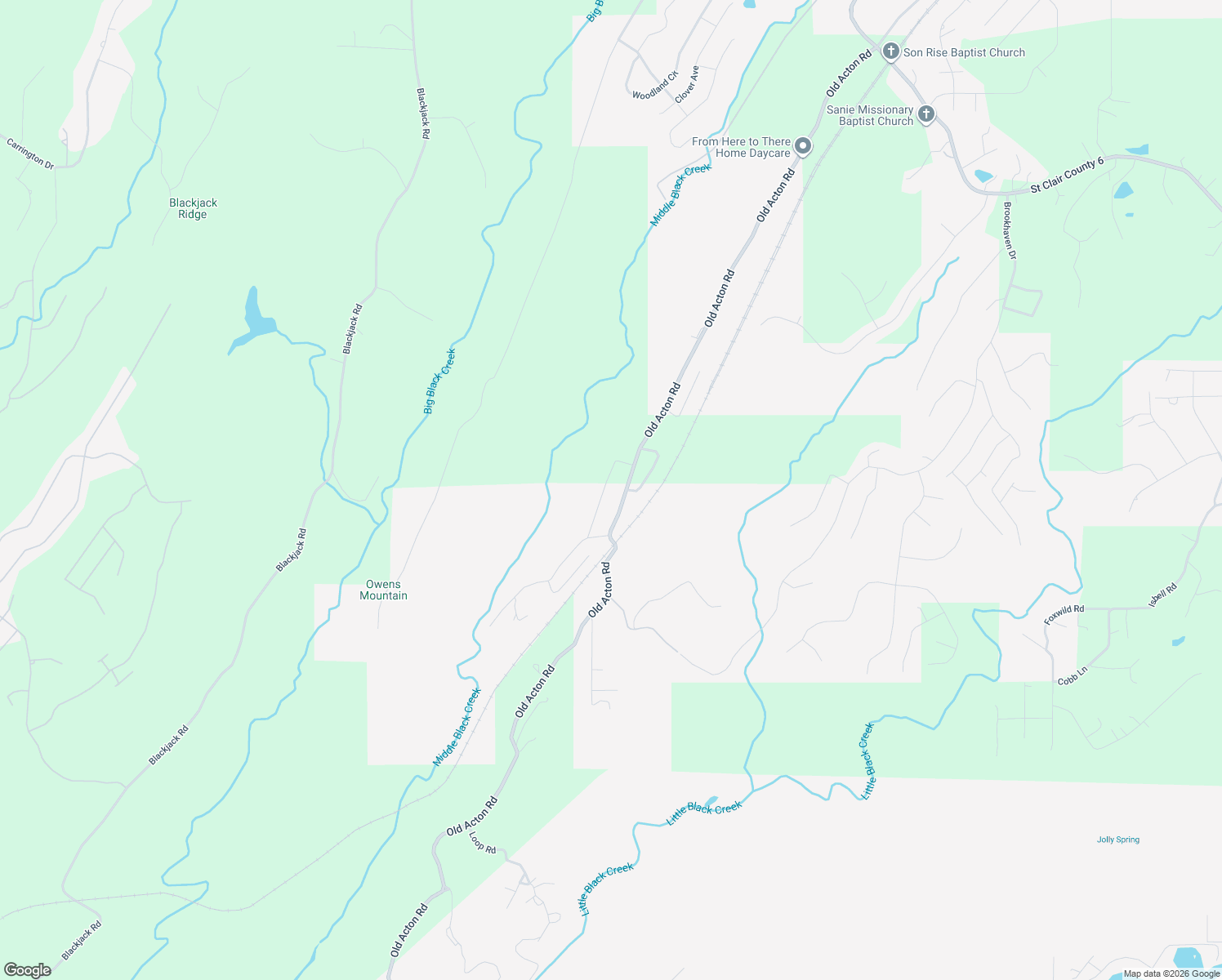 map of restaurants, bars, coffee shops, grocery stores, and more near 310 Dust Ridge Rd in Moody