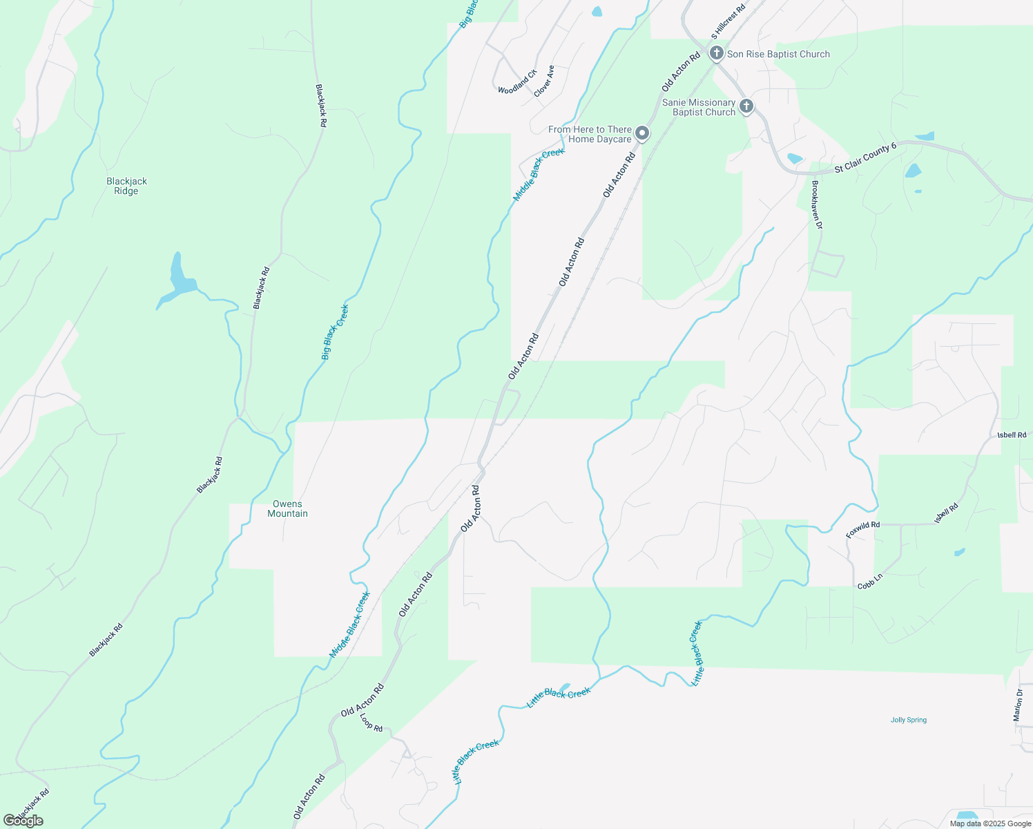 map of restaurants, bars, coffee shops, grocery stores, and more near 50 Old Acton Road in Moody