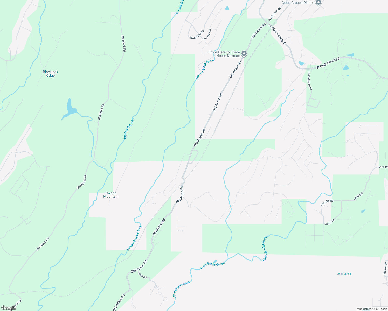 map of restaurants, bars, coffee shops, grocery stores, and more near 50 Acton Loop in Moody