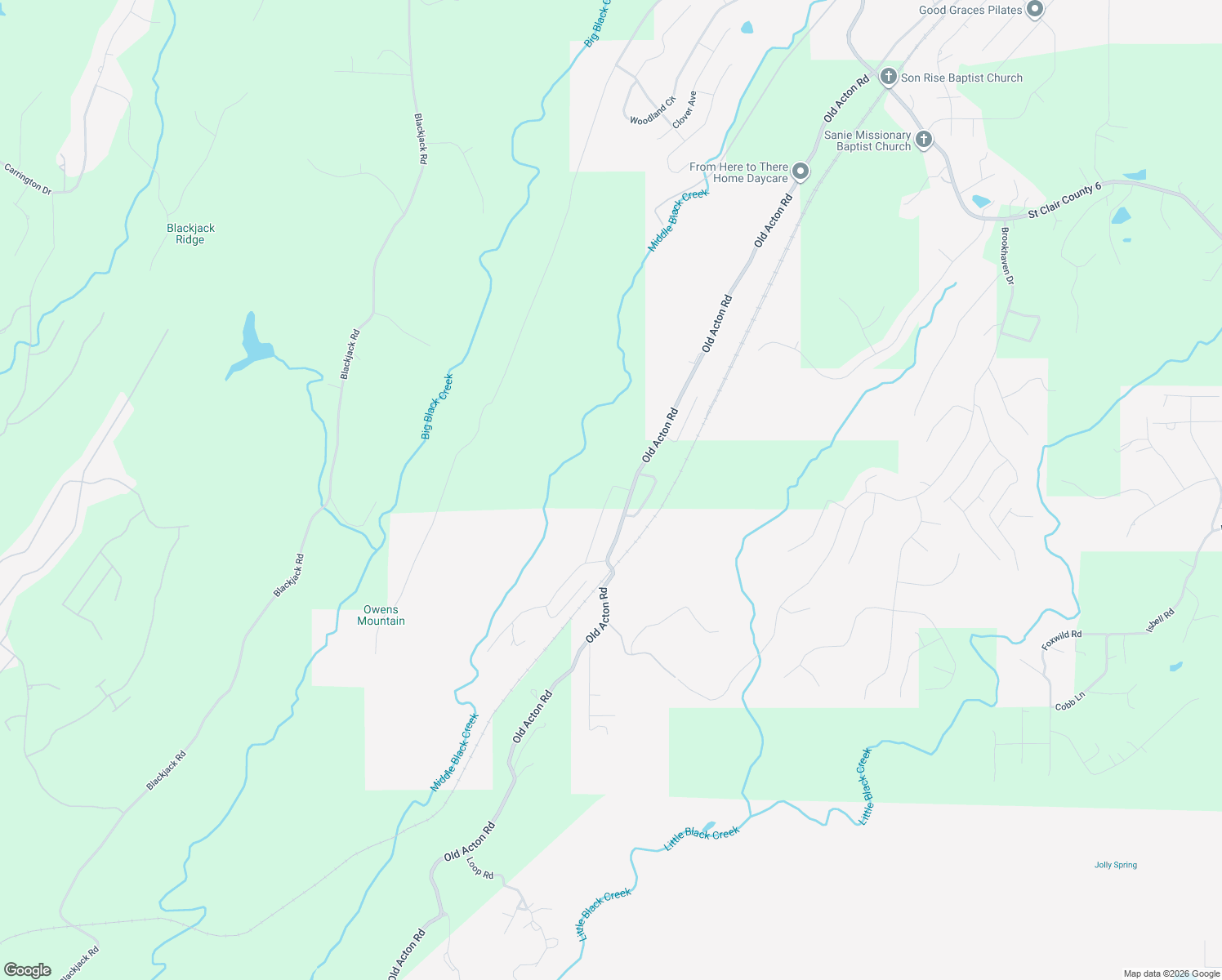 map of restaurants, bars, coffee shops, grocery stores, and more near 310 Dust Ridge Road in Moody