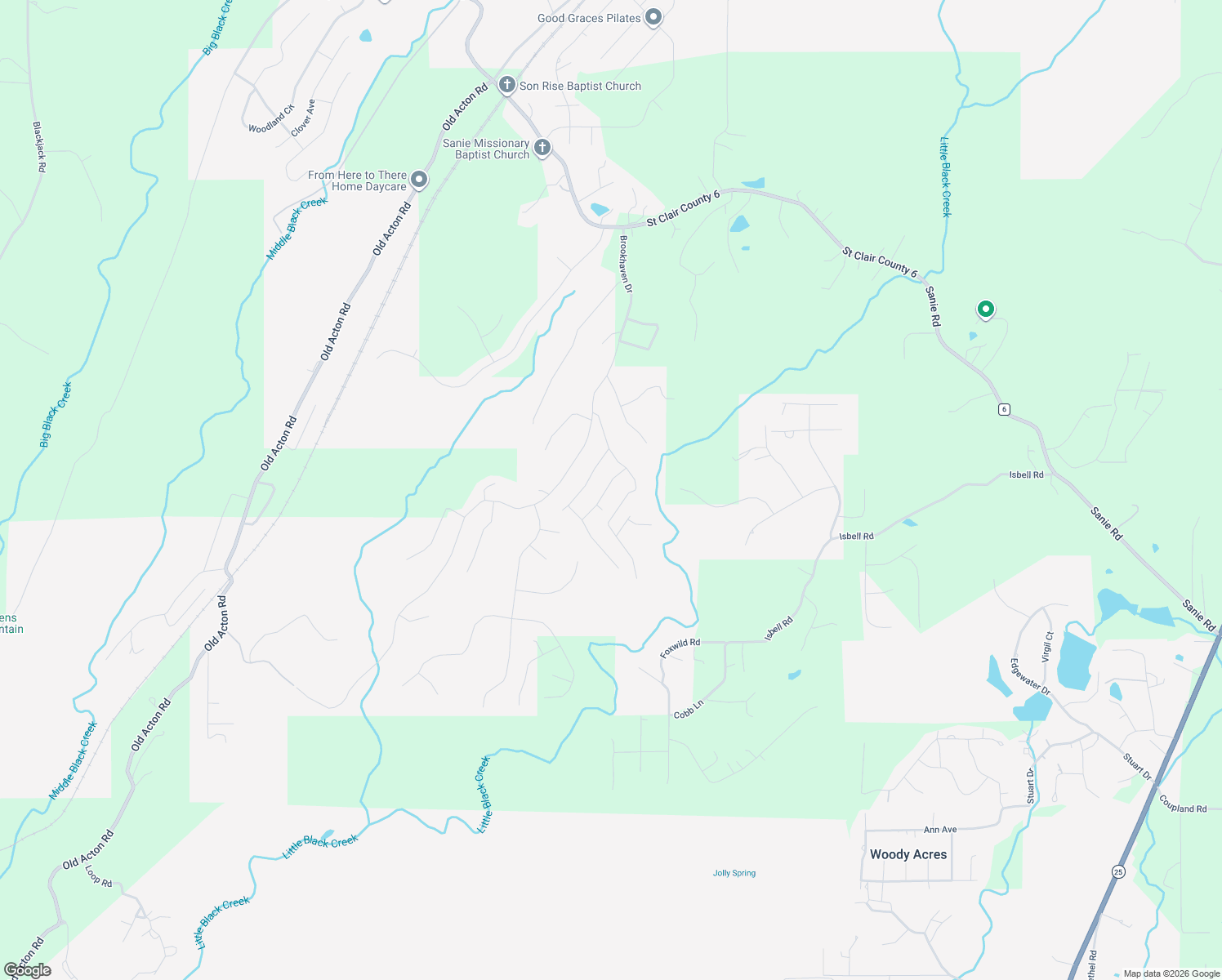 map of restaurants, bars, coffee shops, grocery stores, and more near 805 Kent Drive in Odenville