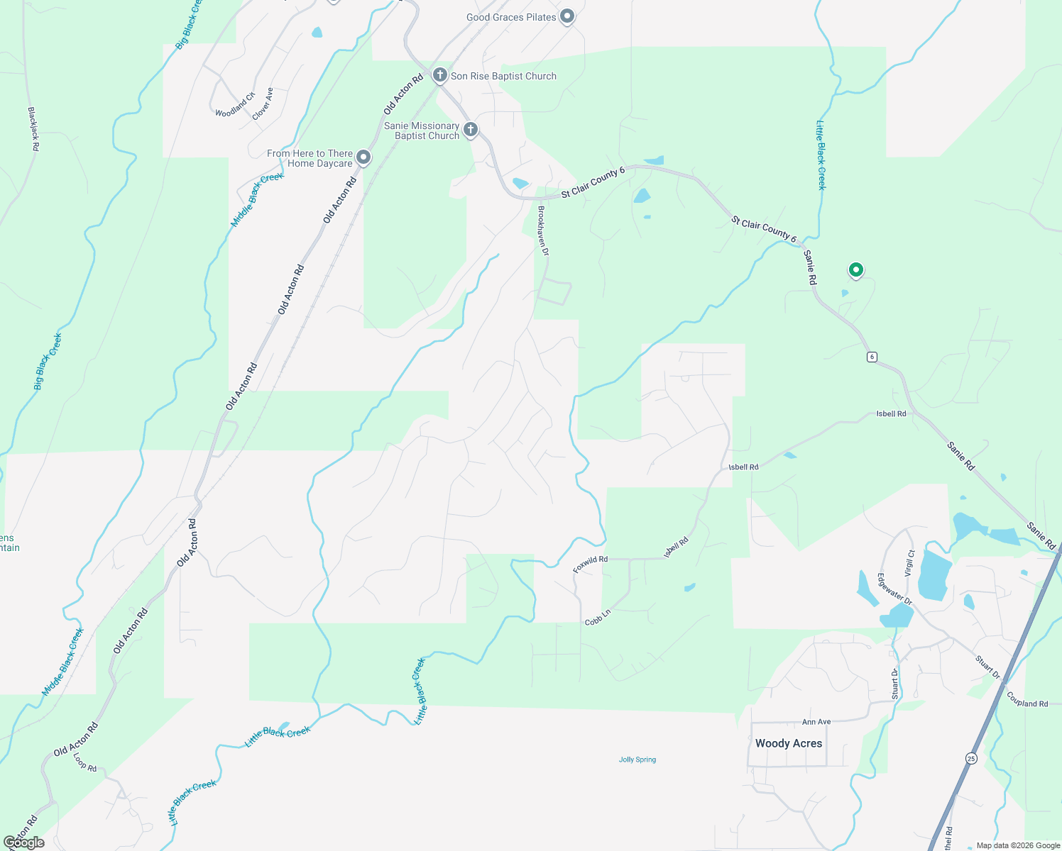 map of restaurants, bars, coffee shops, grocery stores, and more near 805 Kent Drive in Odenville