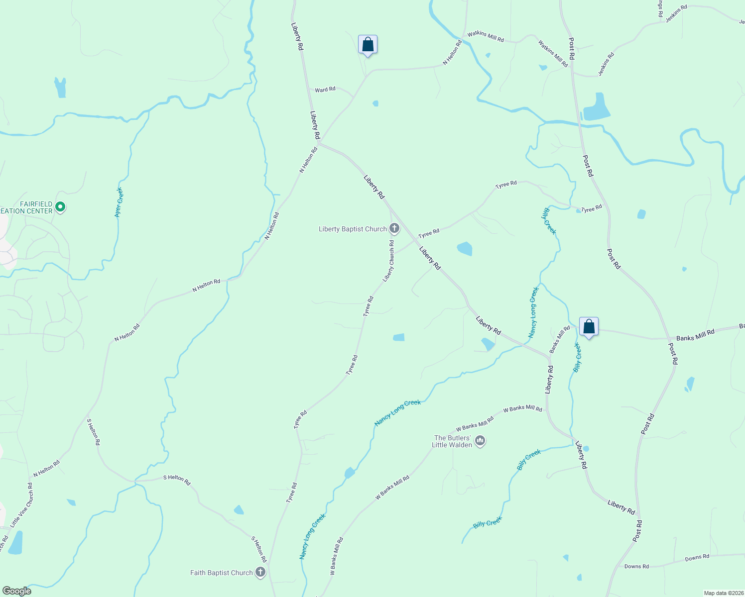 map of restaurants, bars, coffee shops, grocery stores, and more near 5760 Tyree Road in Winston