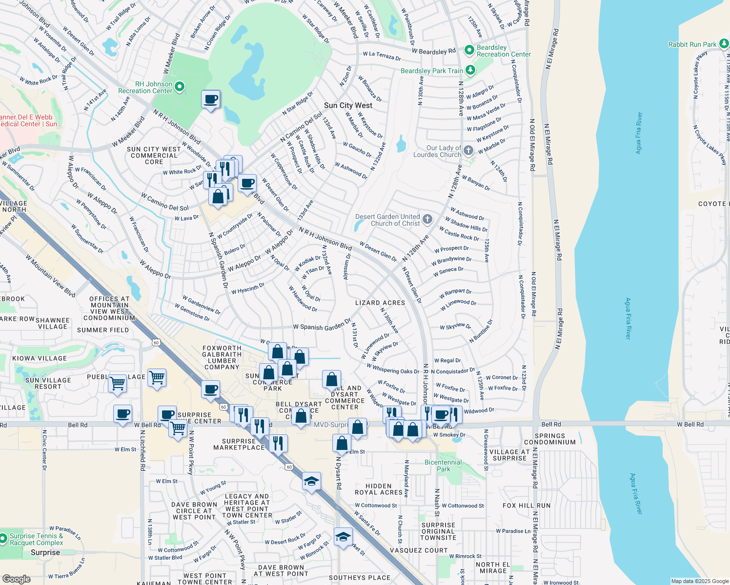 18206 North 130th Avenue, Sun City West AZ Walk Score
