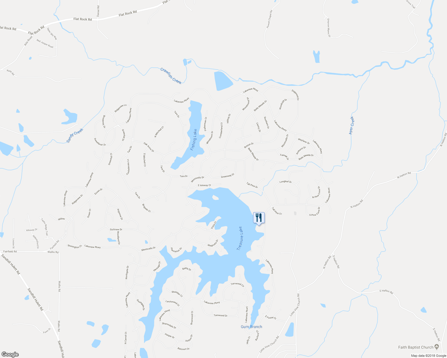 map of restaurants, bars, coffee shops, grocery stores, and more near 5289 Greenway Drive in Villa Rica