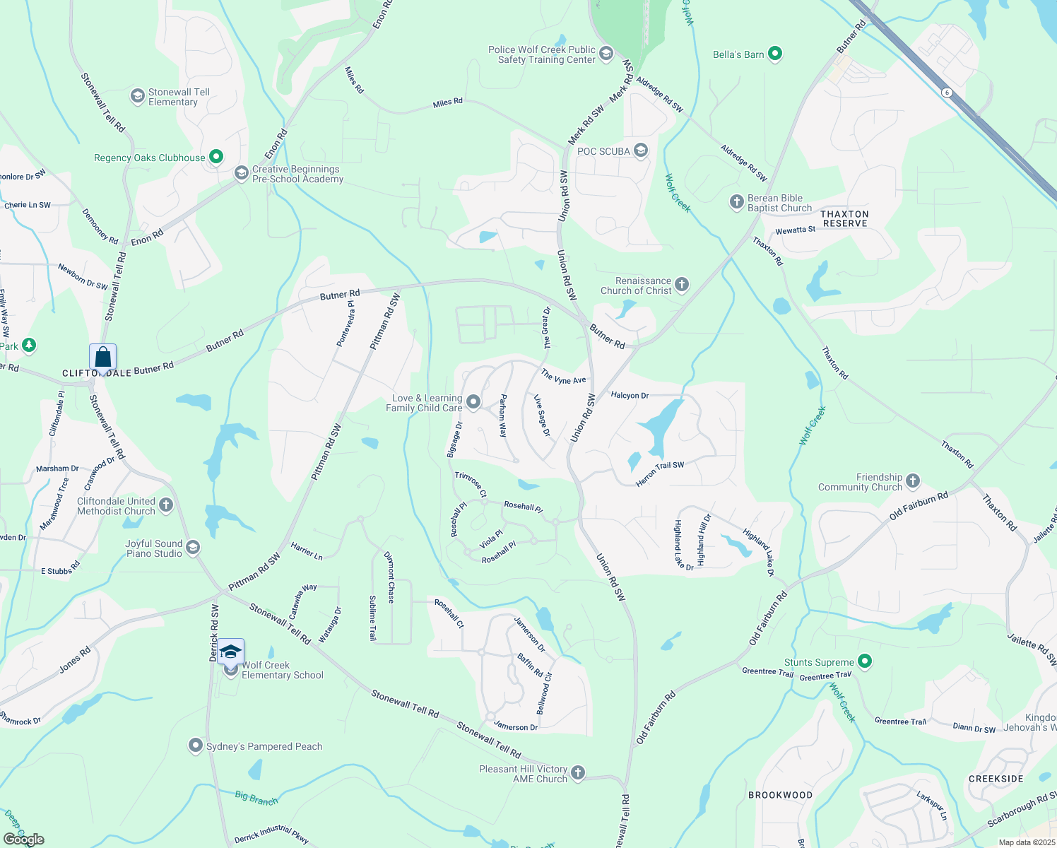 map of restaurants, bars, coffee shops, grocery stores, and more near 3784 The Great Drive in Atlanta