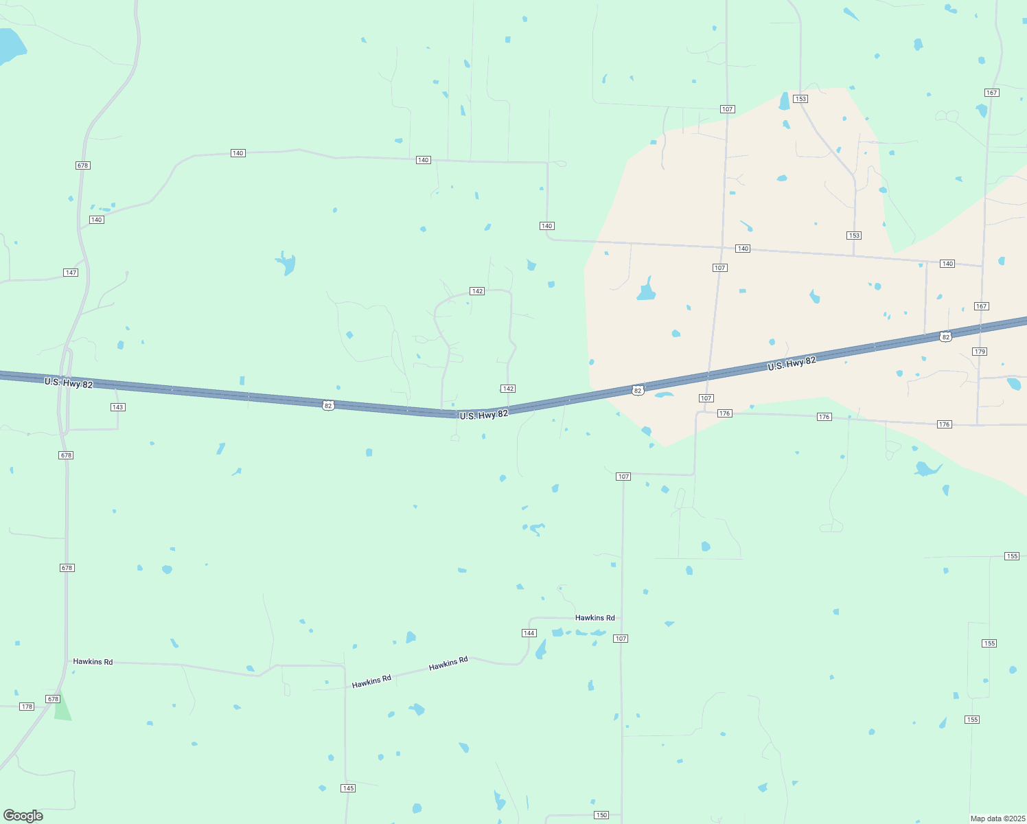 map of restaurants, bars, coffee shops, grocery stores, and more near 10814 U.S. 82 in Whitesboro