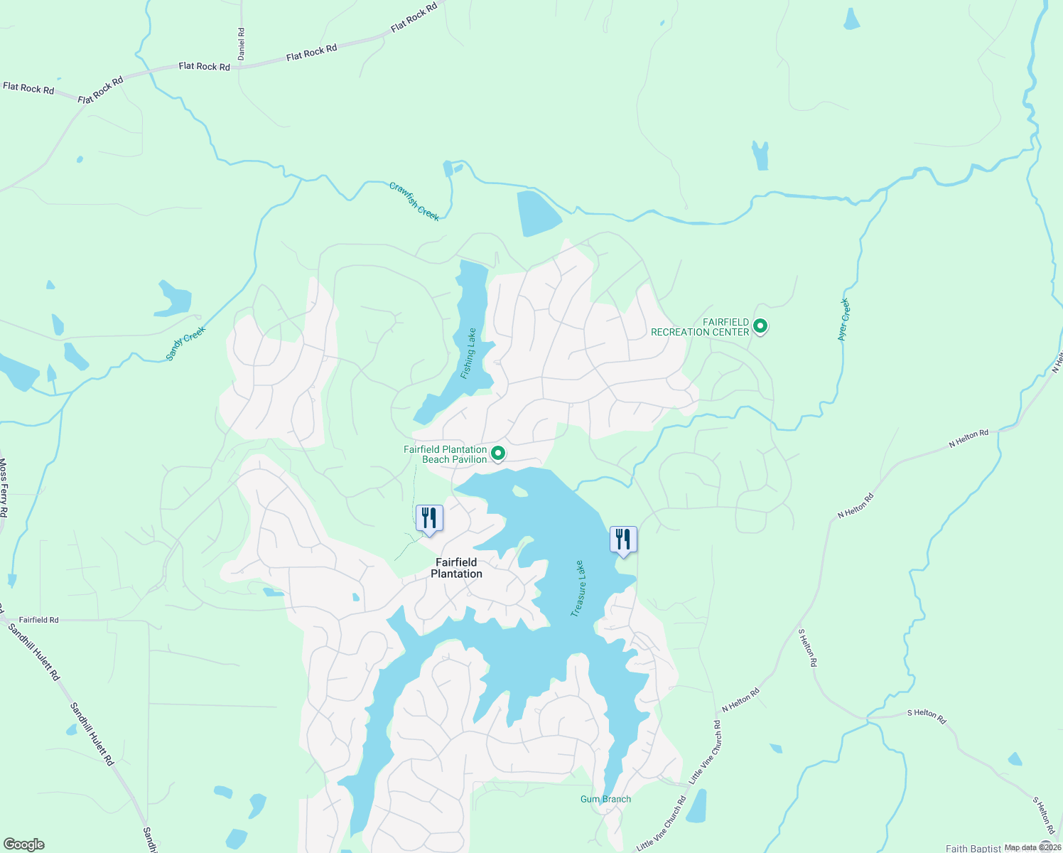 map of restaurants, bars, coffee shops, grocery stores, and more near 5307 Woodmere Court in Villa Rica