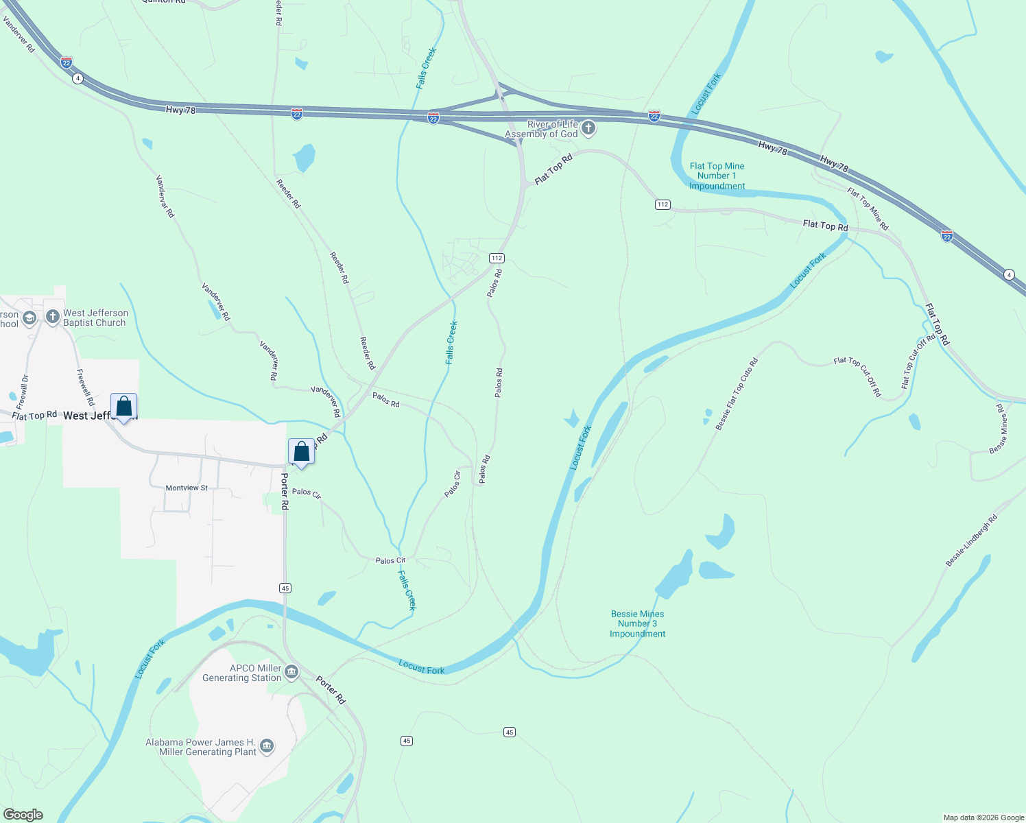 map of restaurants, bars, coffee shops, grocery stores, and more near 4851 Palos Road in Dora