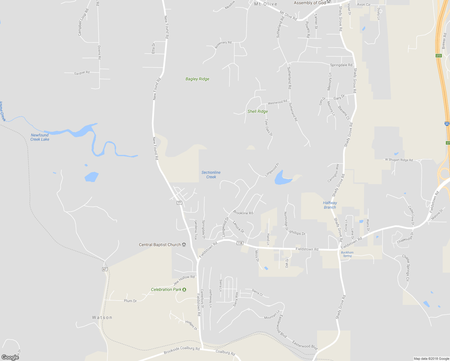 map of restaurants, bars, coffee shops, grocery stores, and more near 4366 Springbrook Lane in Gardendale