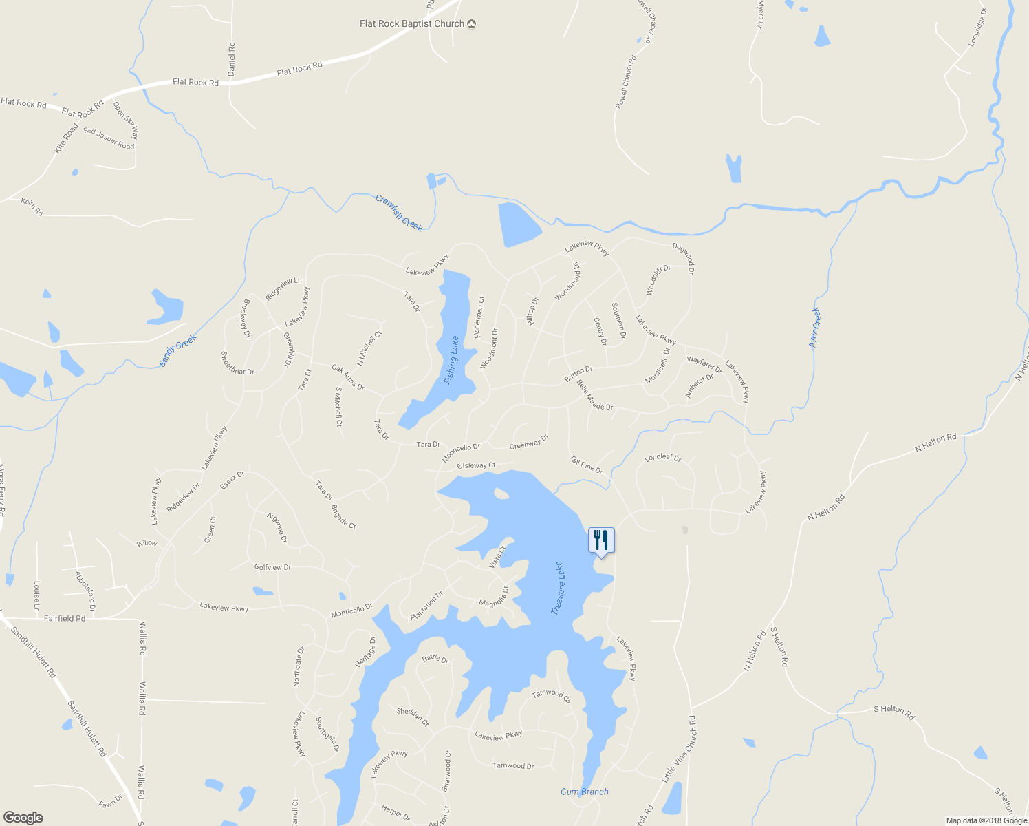 map of restaurants, bars, coffee shops, grocery stores, and more near 5016 Monticello Drive in Villa Rica