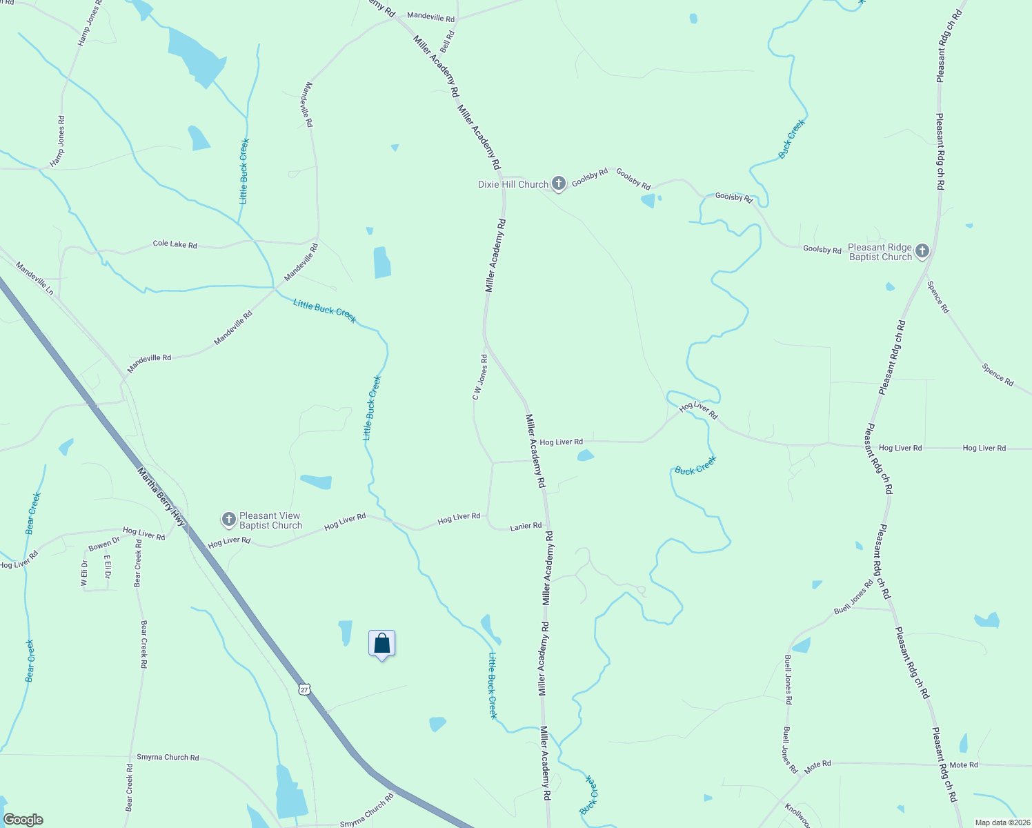 map of restaurants, bars, coffee shops, grocery stores, and more near 888 Miller Academy Road in Carrollton