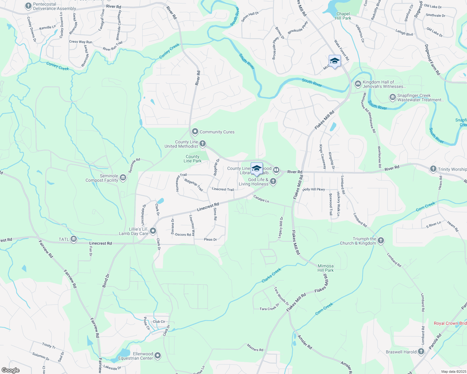 3640 Linecrest Trail, Ellenwood GA Walk Score