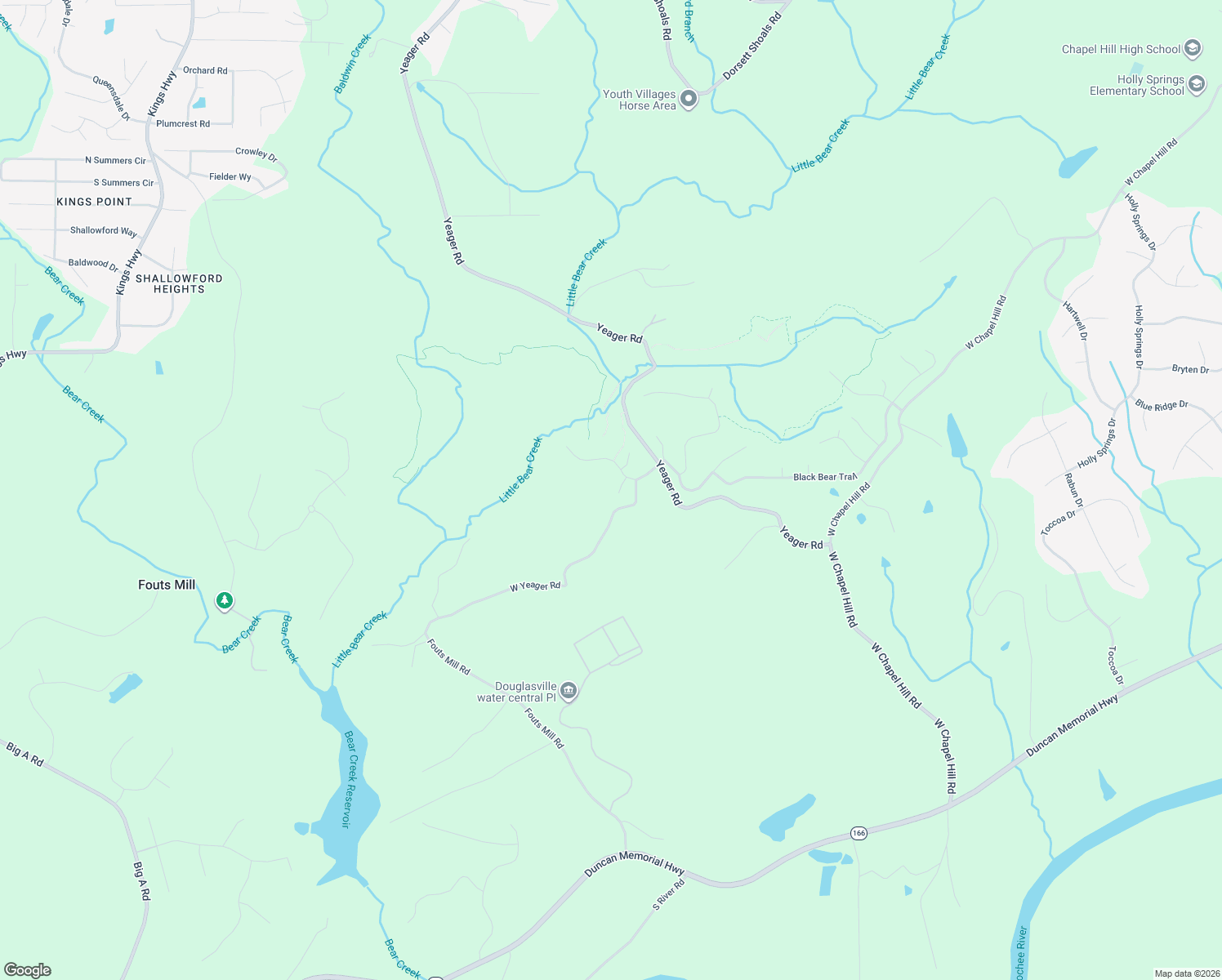 map of restaurants, bars, coffee shops, grocery stores, and more near 5585 Yorkshire Court in Douglasville