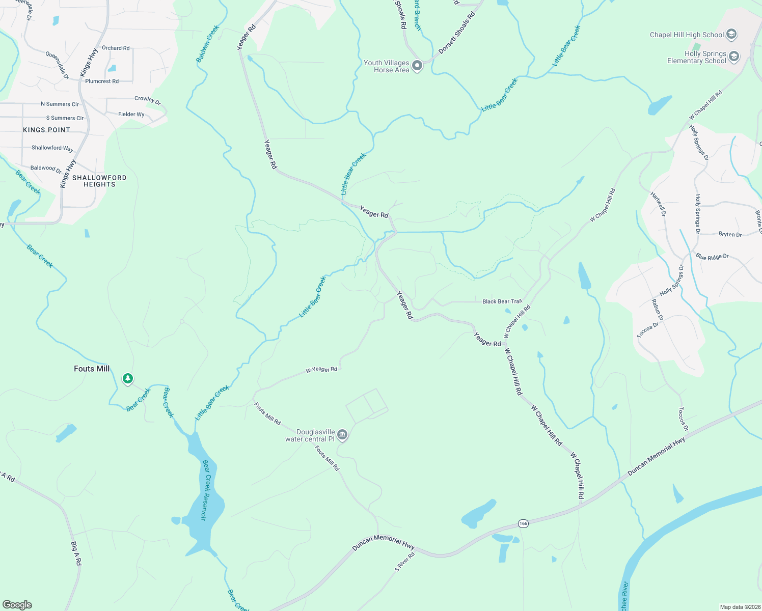 map of restaurants, bars, coffee shops, grocery stores, and more near 5572 Yorkshire Court in Douglasville
