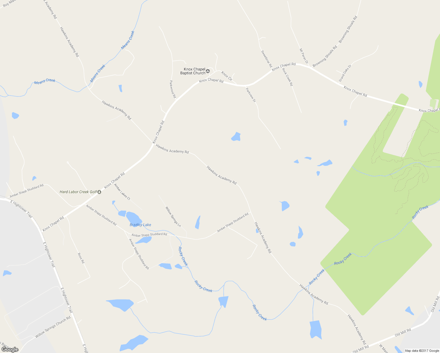 map of restaurants, bars, coffee shops, grocery stores, and more near 5382 Hawkins Academy Road in Social Circle