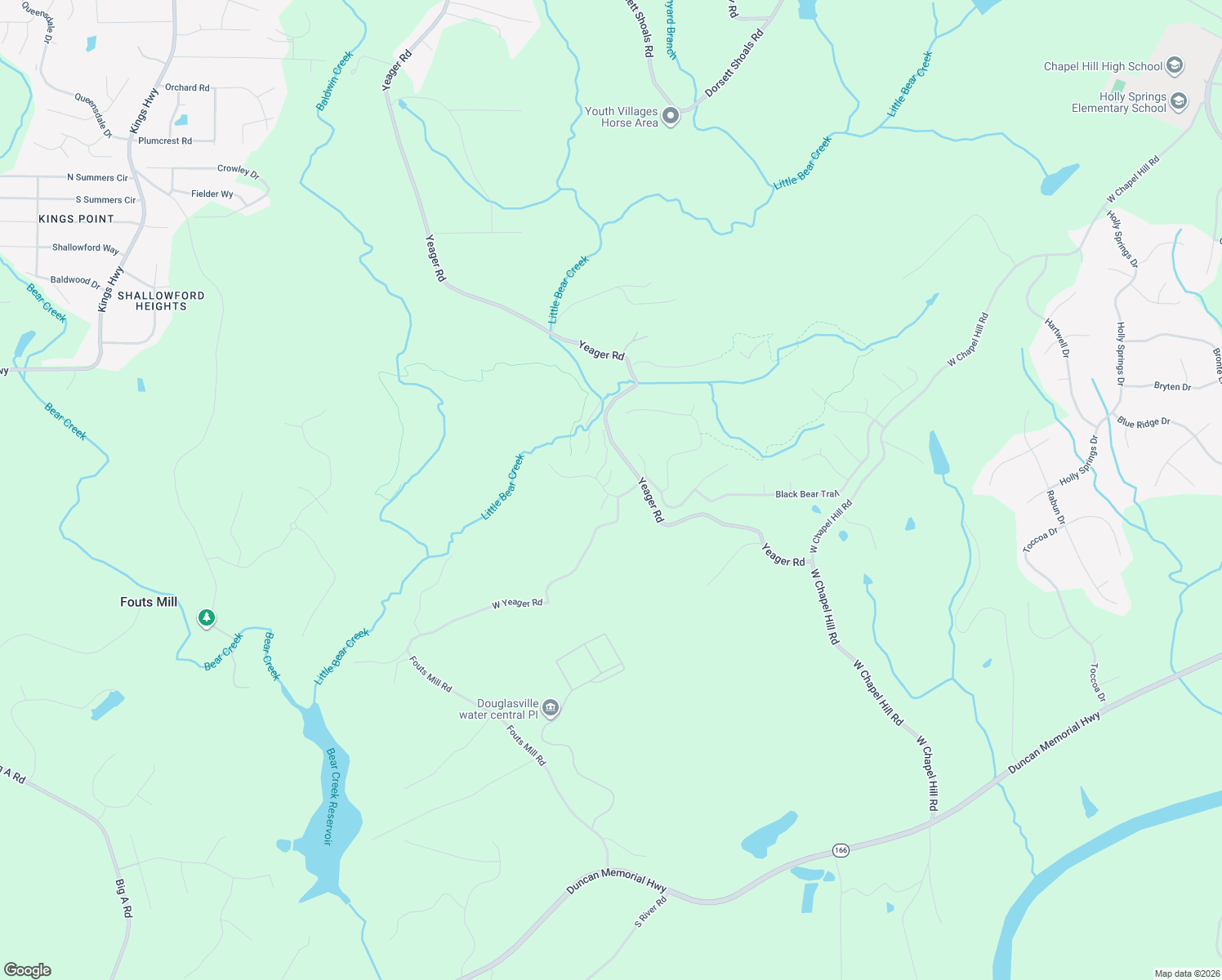 map of restaurants, bars, coffee shops, grocery stores, and more near 5572 Yorkshire Court in Douglasville