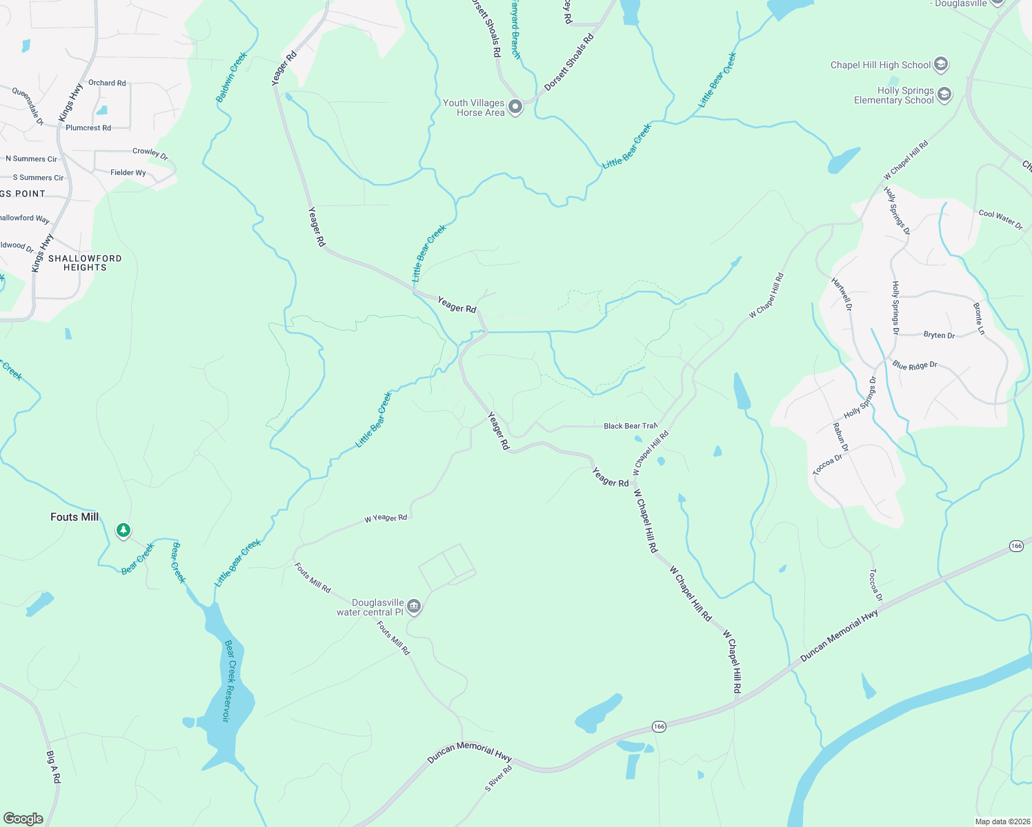 map of restaurants, bars, coffee shops, grocery stores, and more near 5552 Legacy Trail in Douglasville