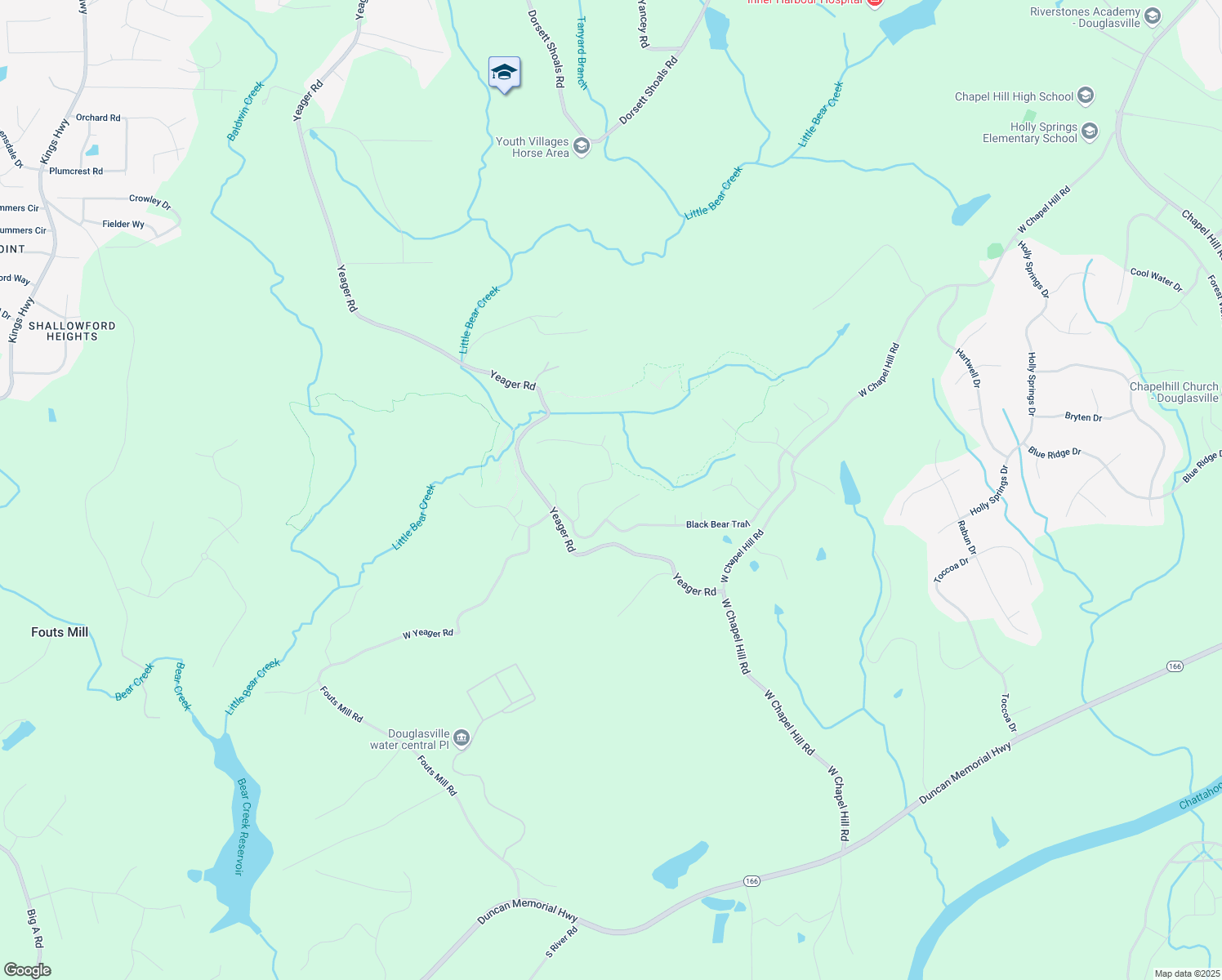 map of restaurants, bars, coffee shops, grocery stores, and more near 5492 Legacy Trail in Douglasville