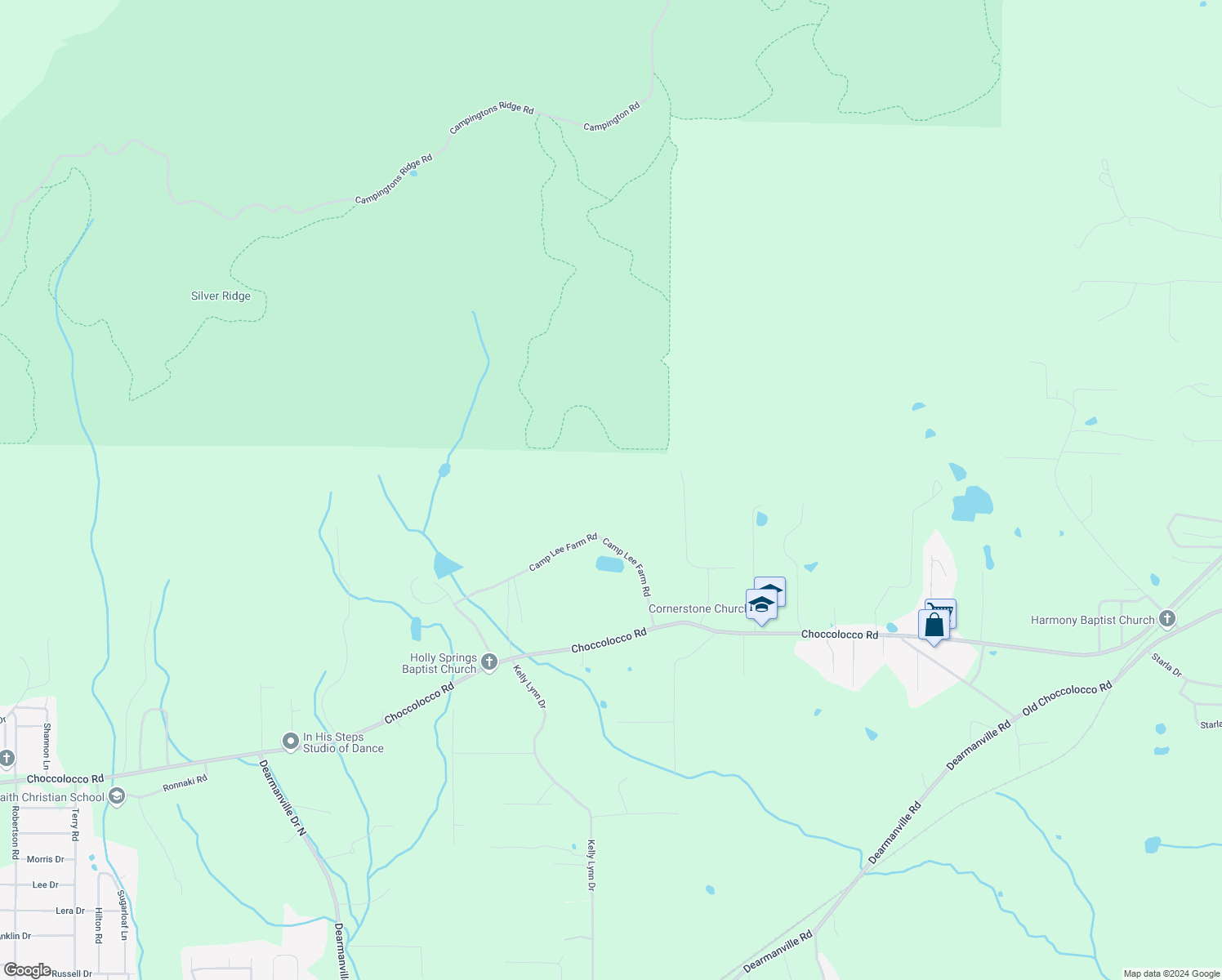 map of restaurants, bars, coffee shops, grocery stores, and more near in Anniston