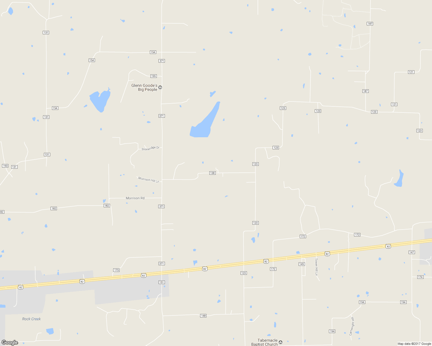 map of restaurants, bars, coffee shops, grocery stores, and more near 735 County Road 138 in Gainesville