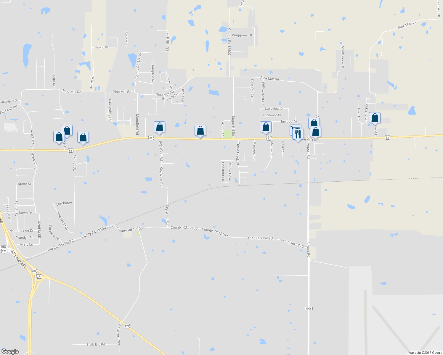 map of restaurants, bars, coffee shops, grocery stores, and more near 600 Chestnut Lane in Reno