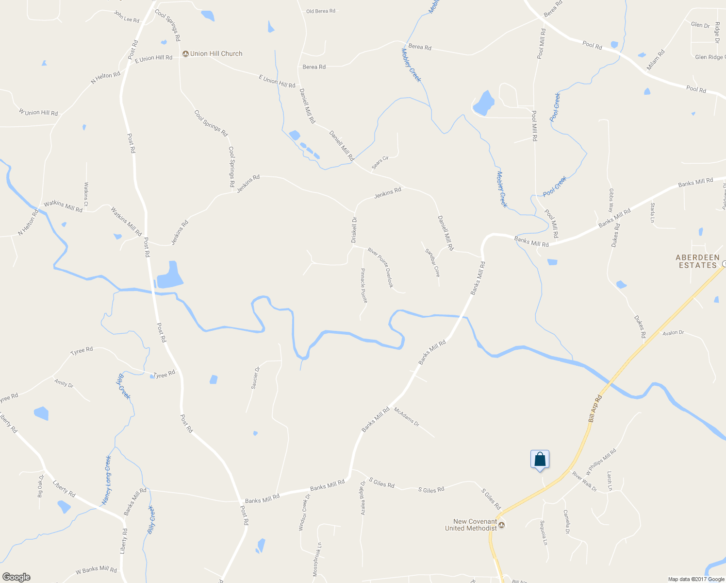 map of restaurants, bars, coffee shops, grocery stores, and more near 5320 Pinnacle Pointe in Winston